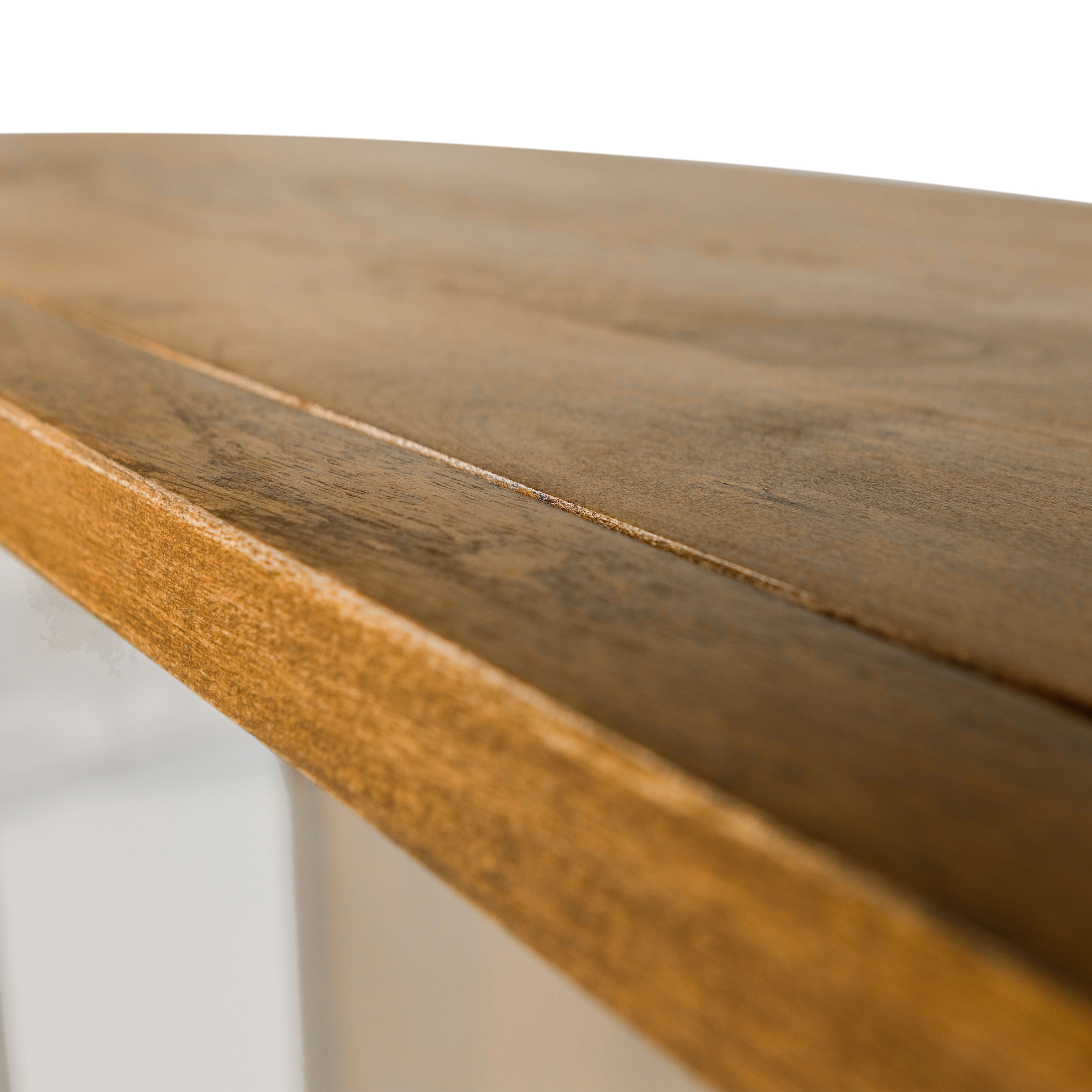 WOOOD Vitrine »Kella Mangoholz mit Glastüren und Glasablagen B 100 x D 44 x H 132 cm« Tragkraft 5–7 kg pro Ablage, Wandbefestigung empfohlen