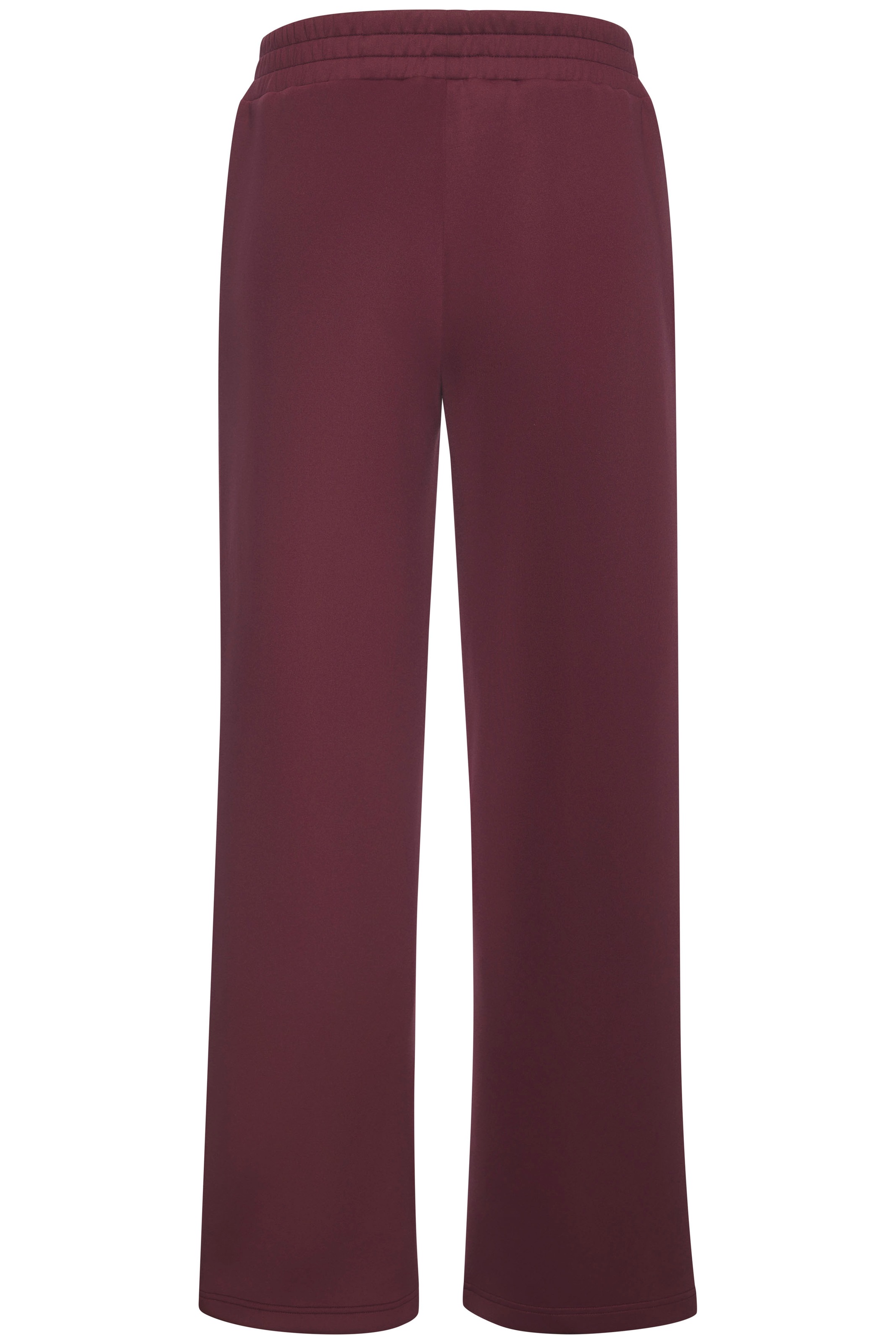 Relaxhose COPENHAGEN STUDIOS, Damen, Gr. S (36/38), N-Gr, weinrot, Trikot, Obermaterial: 75% Polyester, 17% Viskose, 8% Elasthan, unifarben mit Farbeinsatz, bequem lang, Hosen Relaxhose, mit seitlicher Druckknopfleiste 3