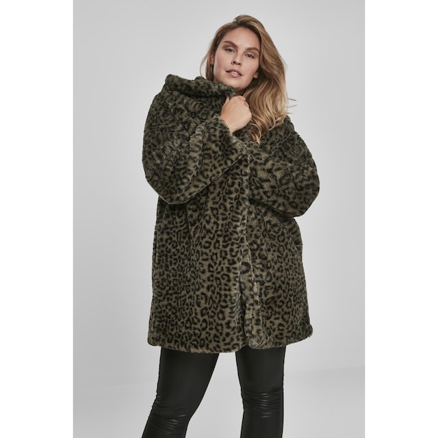 URBAN CLASSICS Parka »Damen Ladies Leo Teddy Coat«, (1 St.), mit Kapuze  bestellen | BAUR