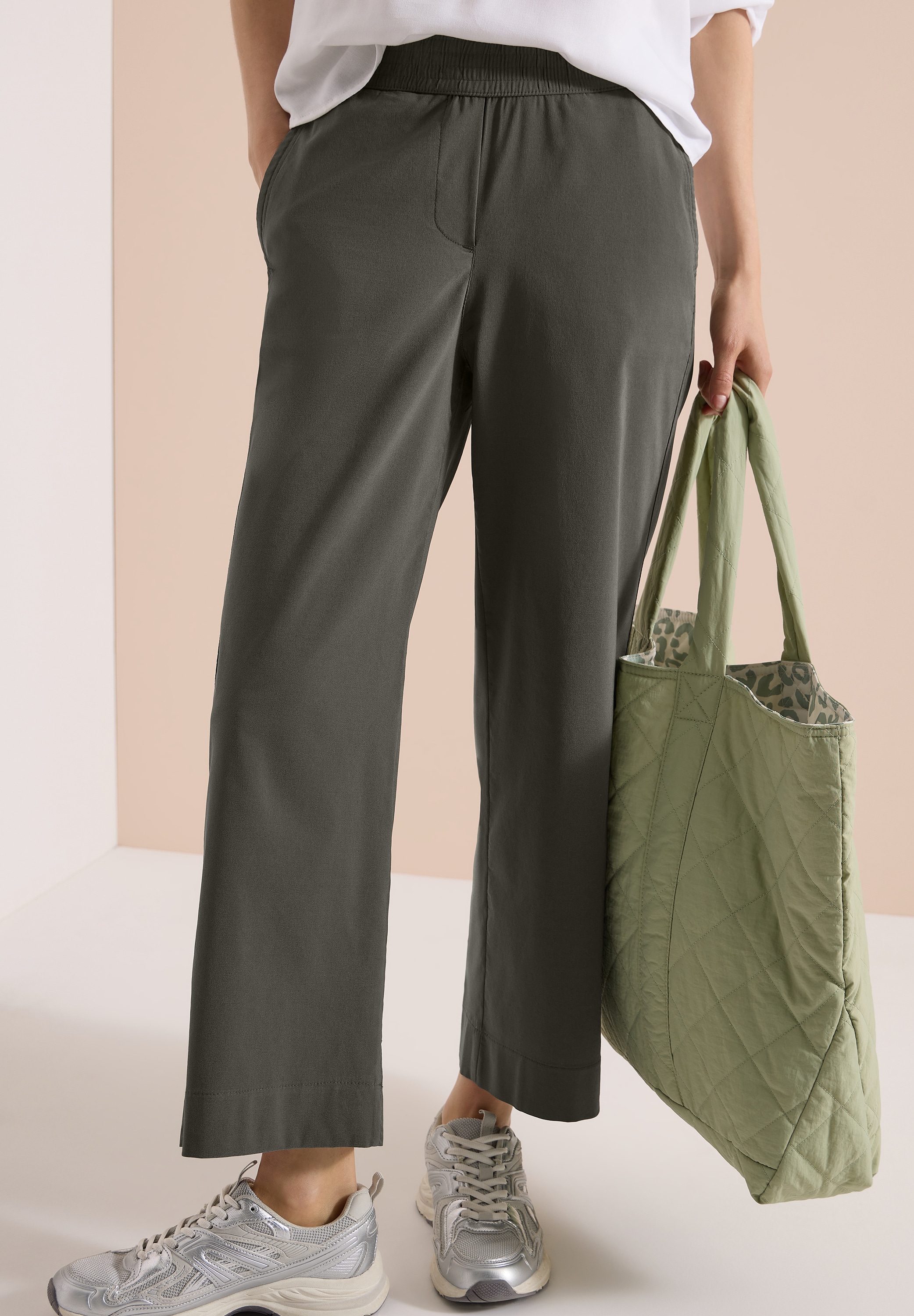 Cecil Stoffhose  High Waist