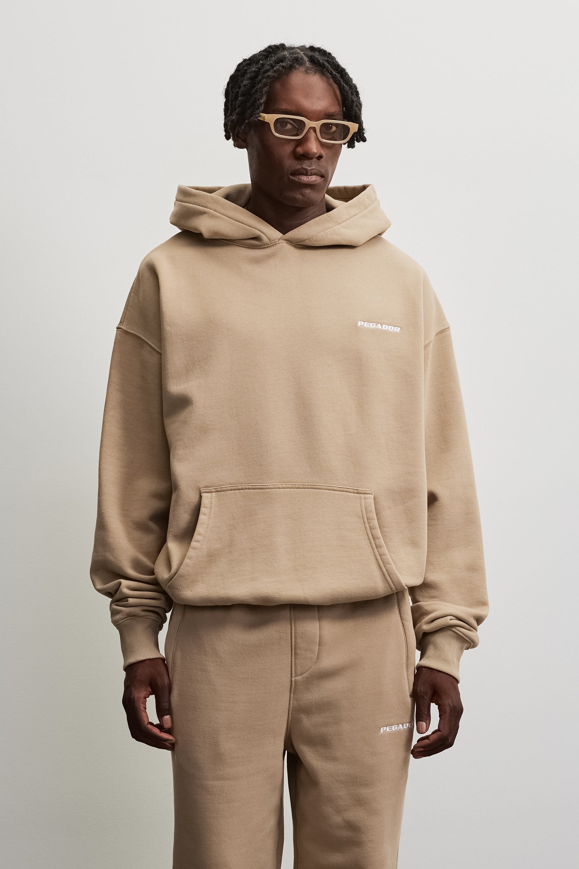 PEGADOR Kapuzensweatshirt "Logo Oversized Hoodie", Baumwollmischung, oversize