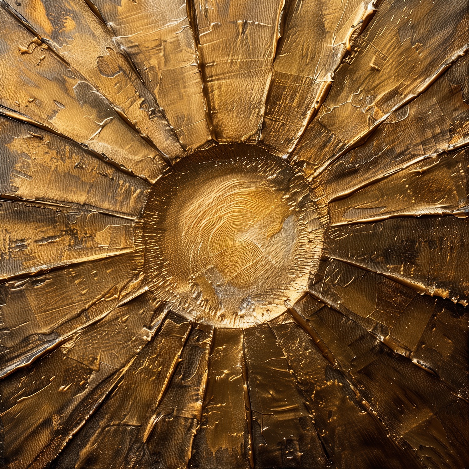 queence Acrylglasbild »Goldene Sonne« Abstrakt | Abstrakte | Formen | Gemälde | Kunst | Sonnenaufgang 1 Stk. tlg. HD Premium Kunstdruck in Galeriequalität