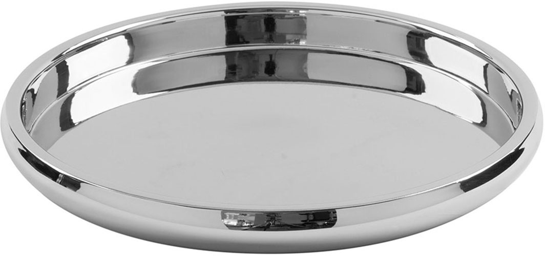 FINK Tablett "APOLLO", Ø 33cm, silber, Tabletts, hochglänzend, Ø 33 cm