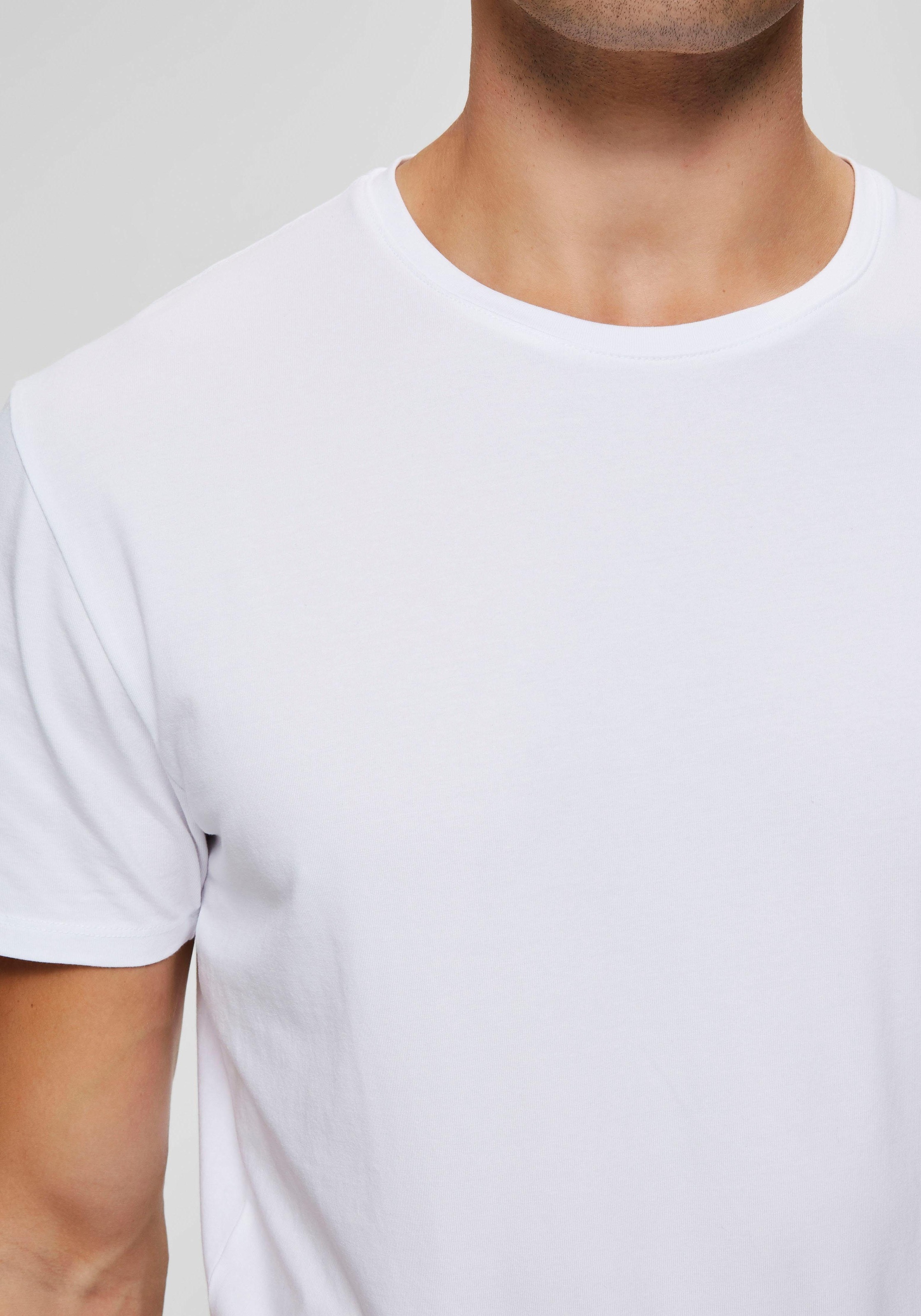 SELECTED HOMME Rundhalsshirt »SLHNEWPIMA SS O-NECK TEE NOOS«