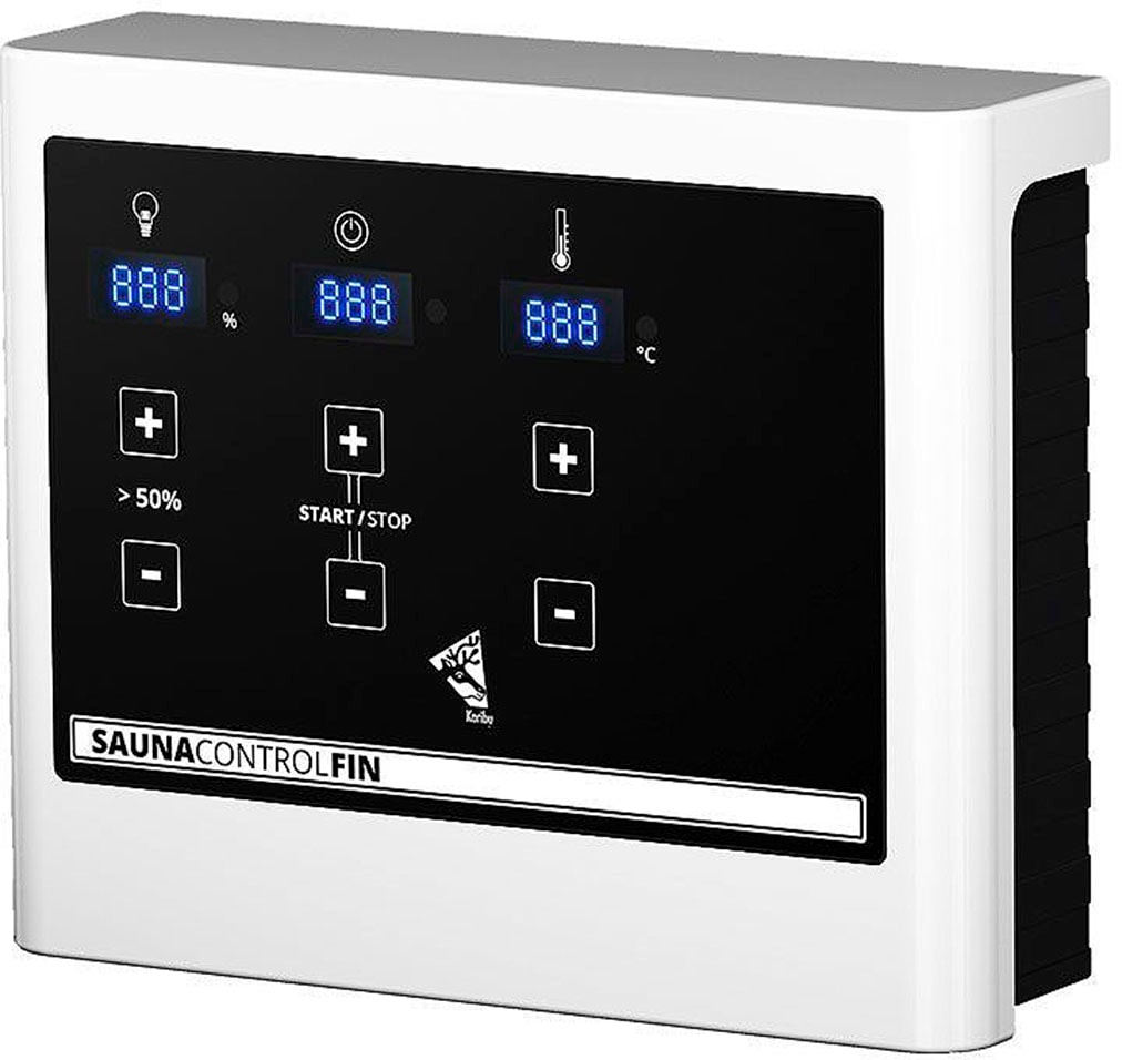 Karibu Sauna »"Sonja" mit Energiespartür 2 Ofen 9 KW externe Strg modern«