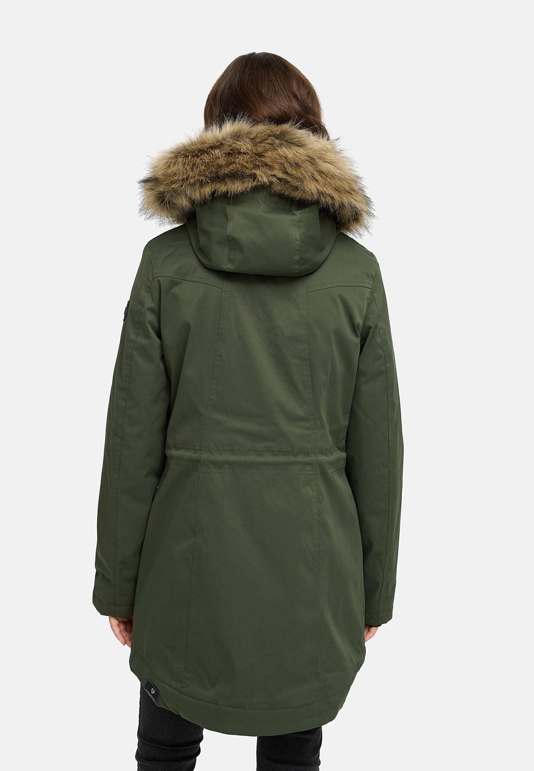 Ragwear Kurzmantel »Ellsa B YOUMODO«, Warmer Damen Winterparka