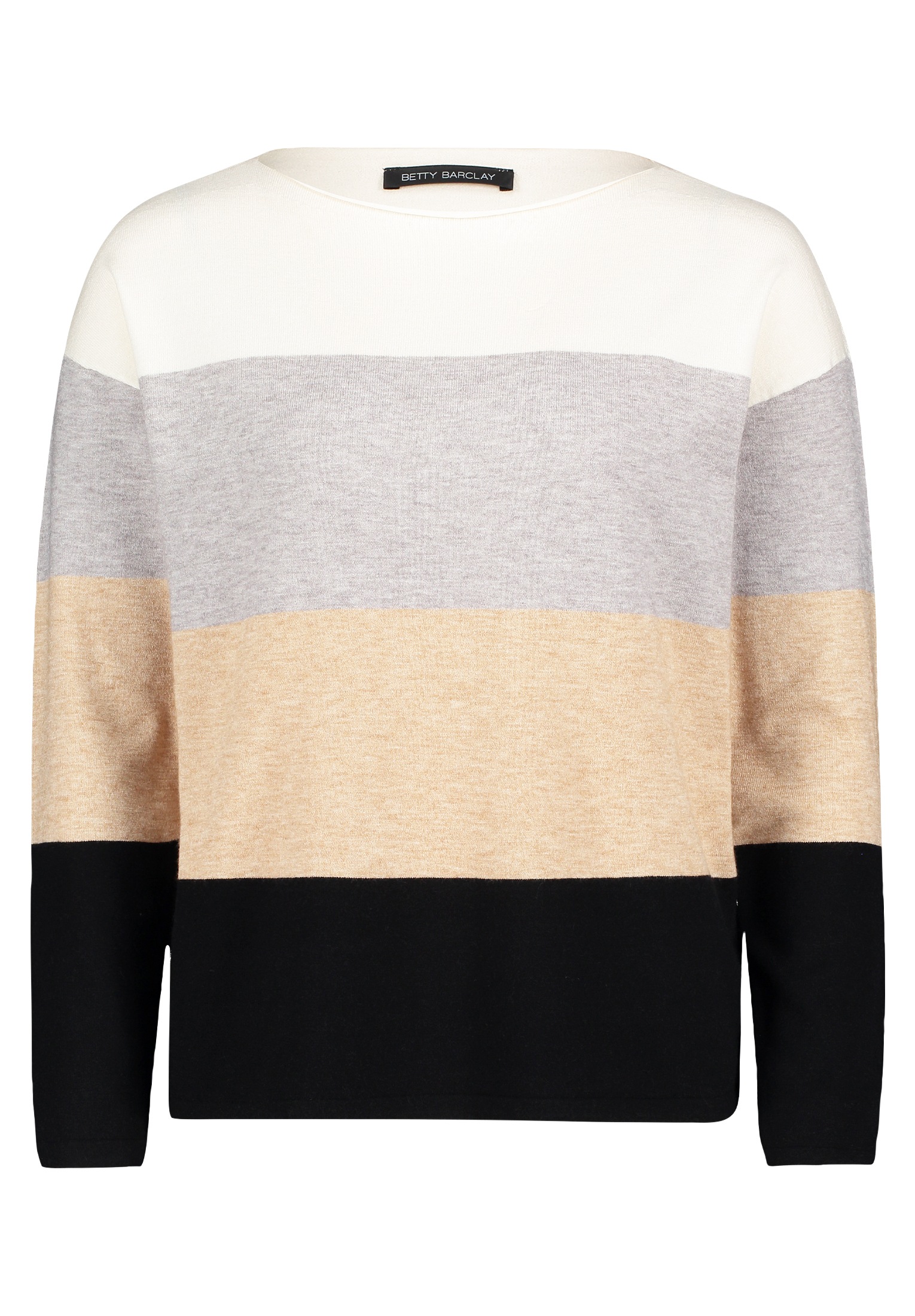 Betty Barclay Strickpullover »Betty Barclay Feinstrickpullover mit Color Blocking«, (1 tlg.), Material