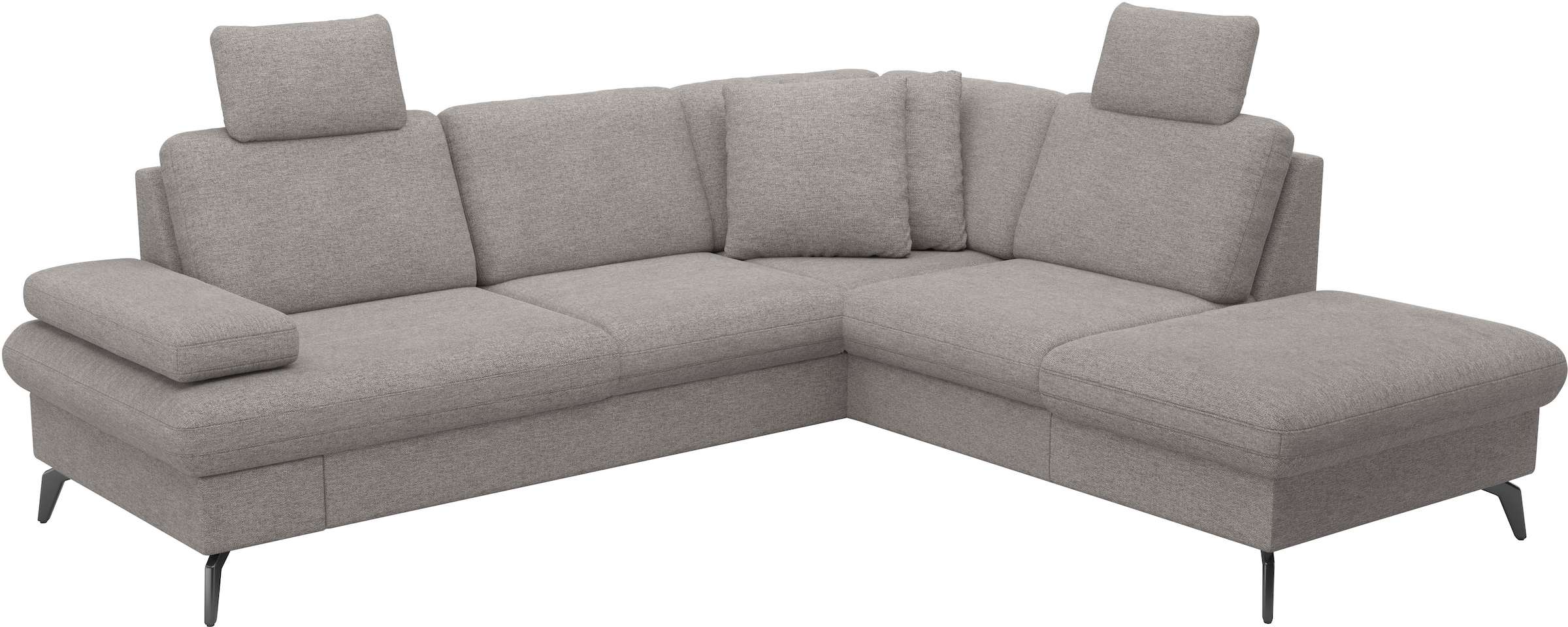 sit&more Ecksofa »Morris Jubi L-Form«, inkl. Armteilfunktion und 1 Zierkissen, wahlweise mit Bettfunktion