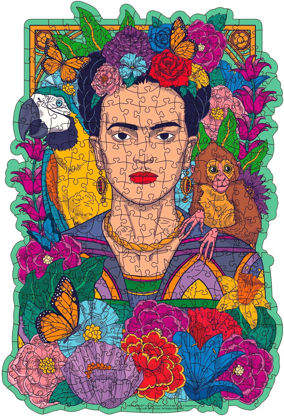 Ravensburger Puzzle »Wooden, Frida Kahlo«, Made in Europe