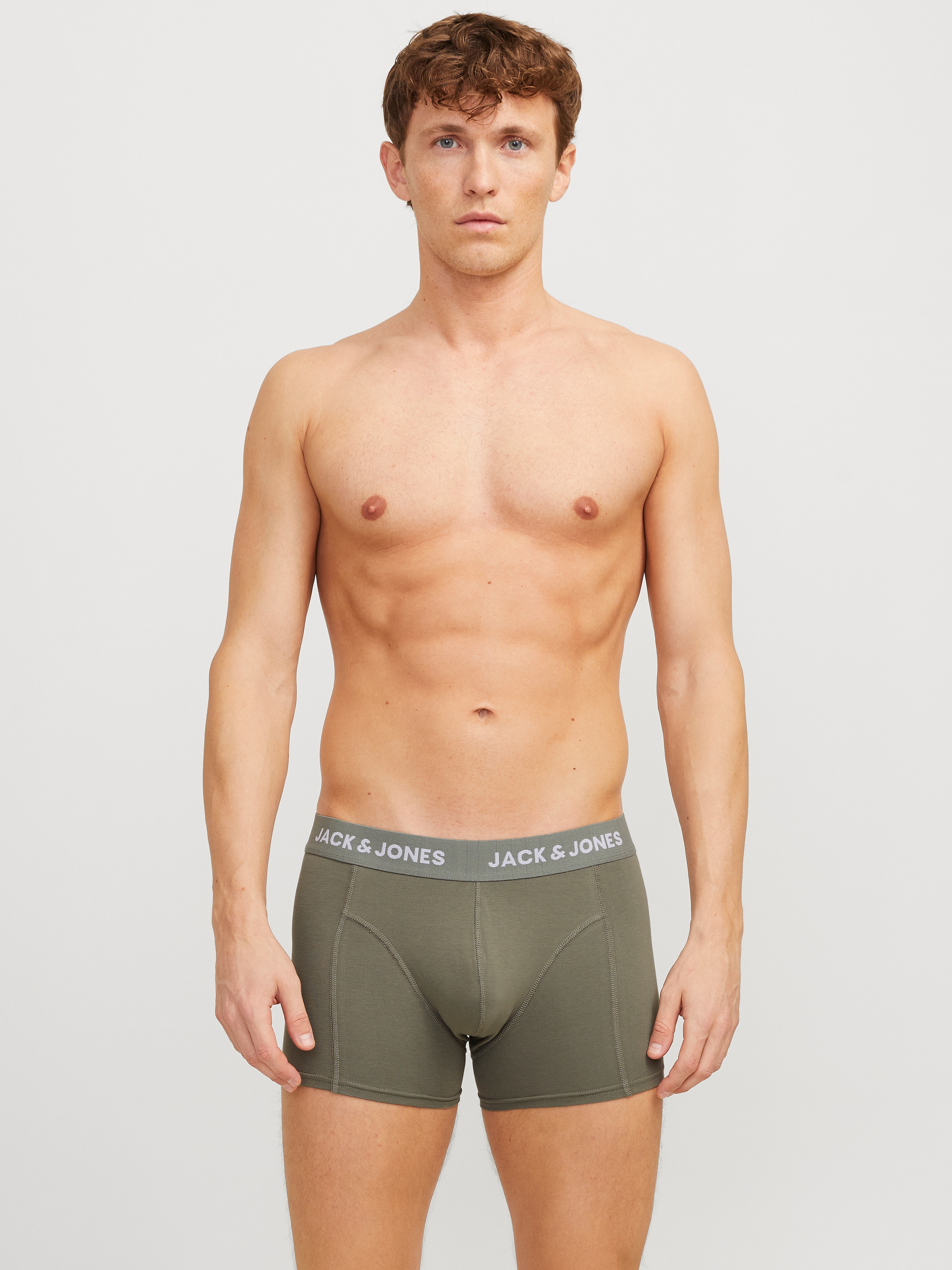Jack & Jones Trunk »JACROB SOLID TRUNKS 3 PACK SN«, (3 St.), mit Logo Schriftzug