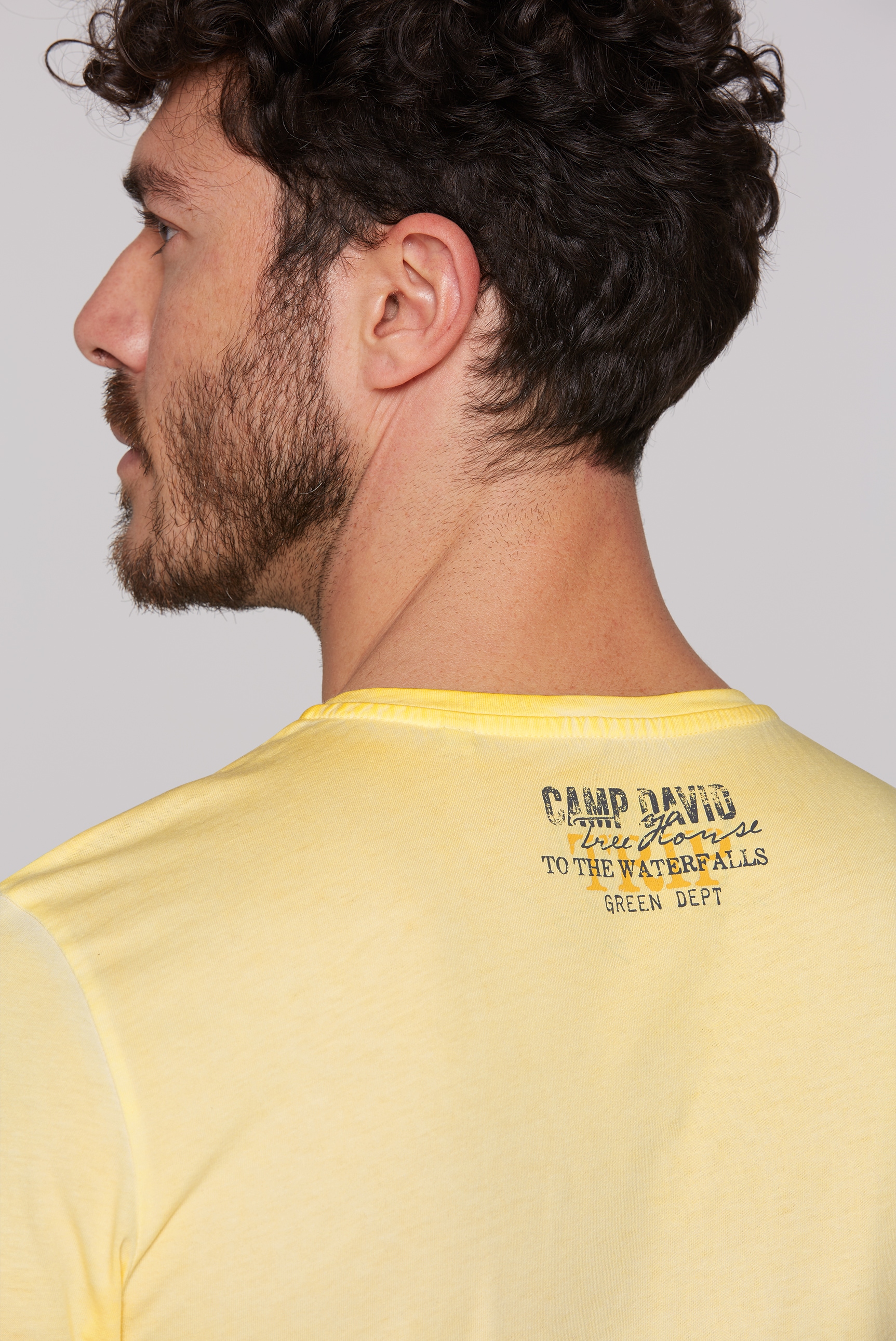 CAMP DAVID Rundhalsshirt, aus Baumwolle