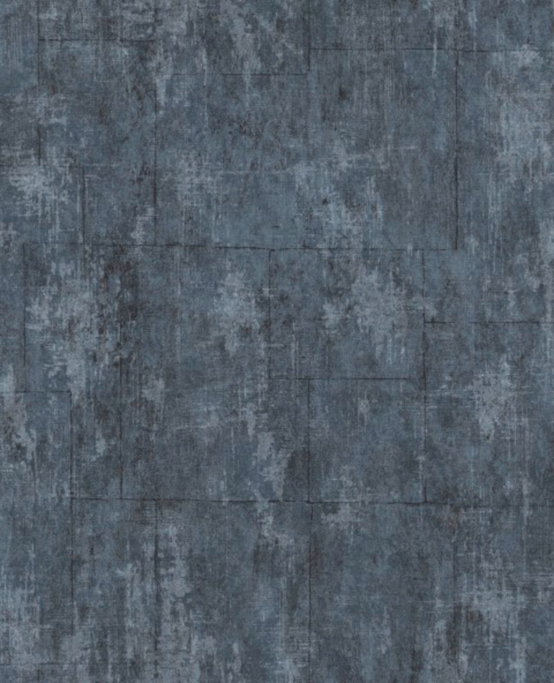 Superfresco Easy Vliestapete "Beton/Steine" Steinoptik Blau - 10m x 52cm