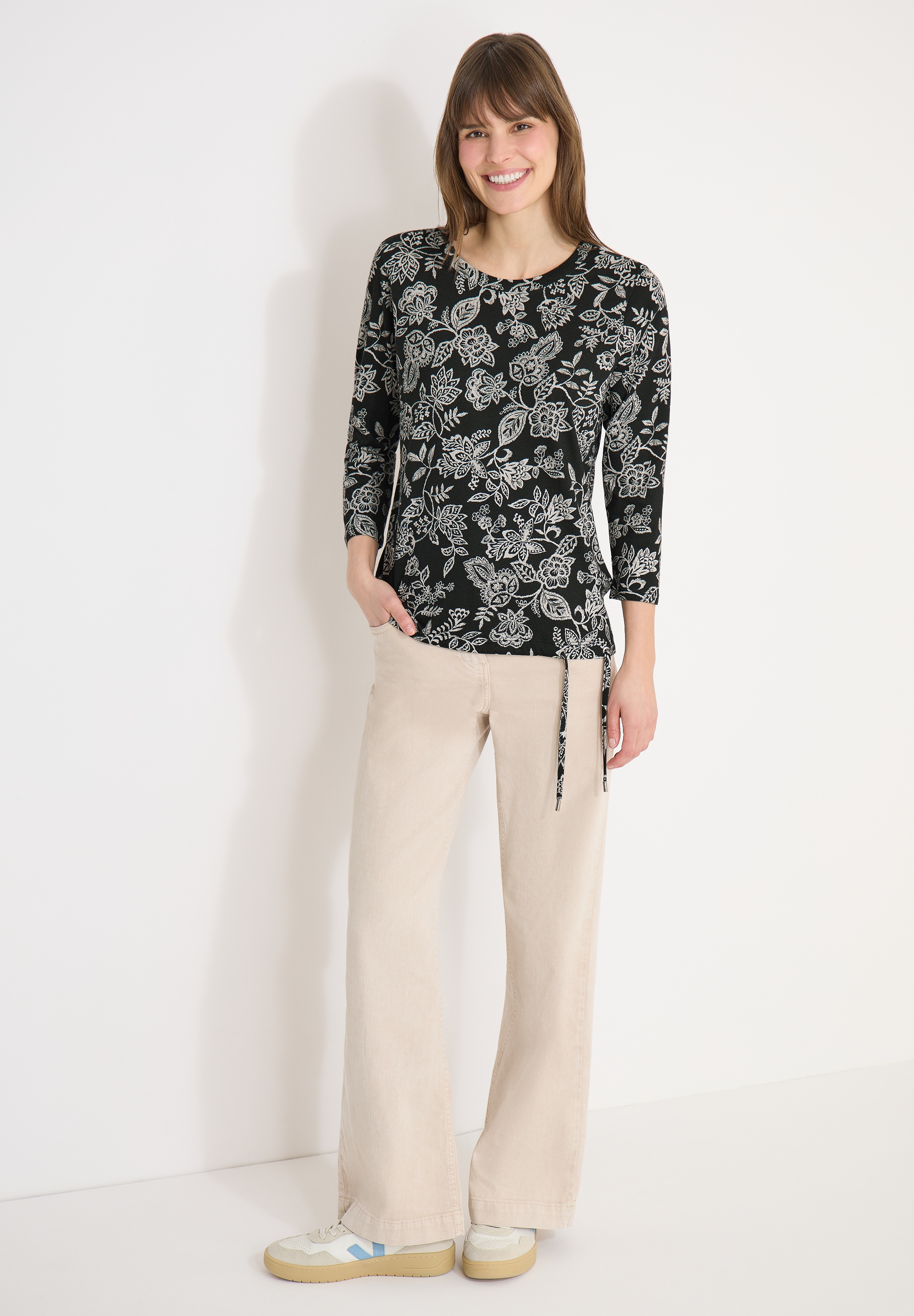 Cecil Langarmshirt im soften Baumwoll-Mix