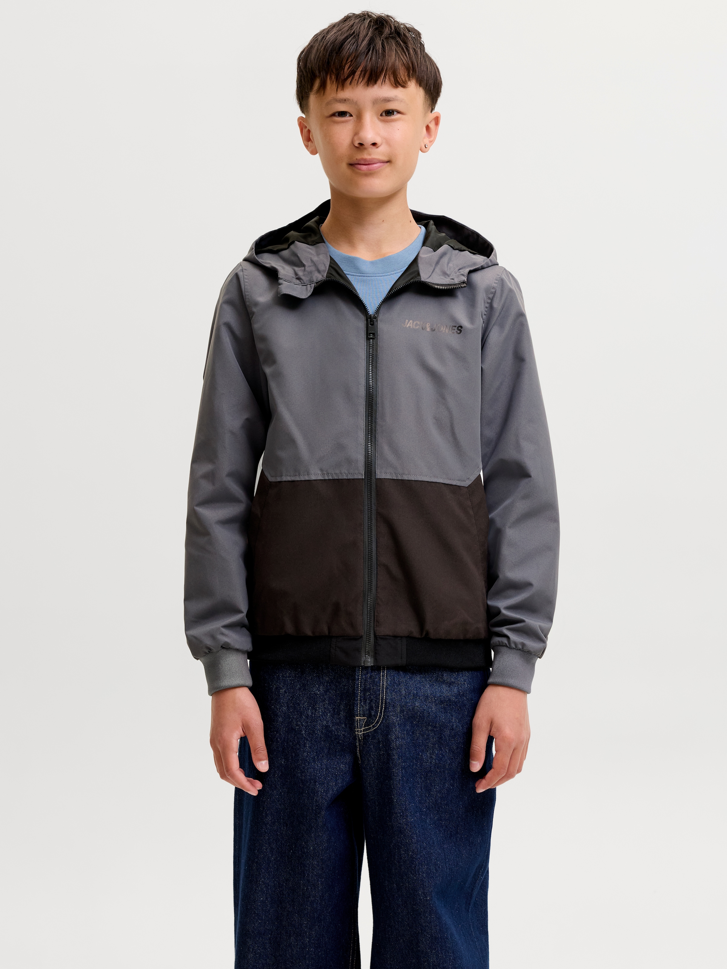 Jack & Jones Junior Outdoorjacke »JJERUSH wasserabweisend, mit Kapuze, mattes Finish« mit Kapuze Polyester, regular fit