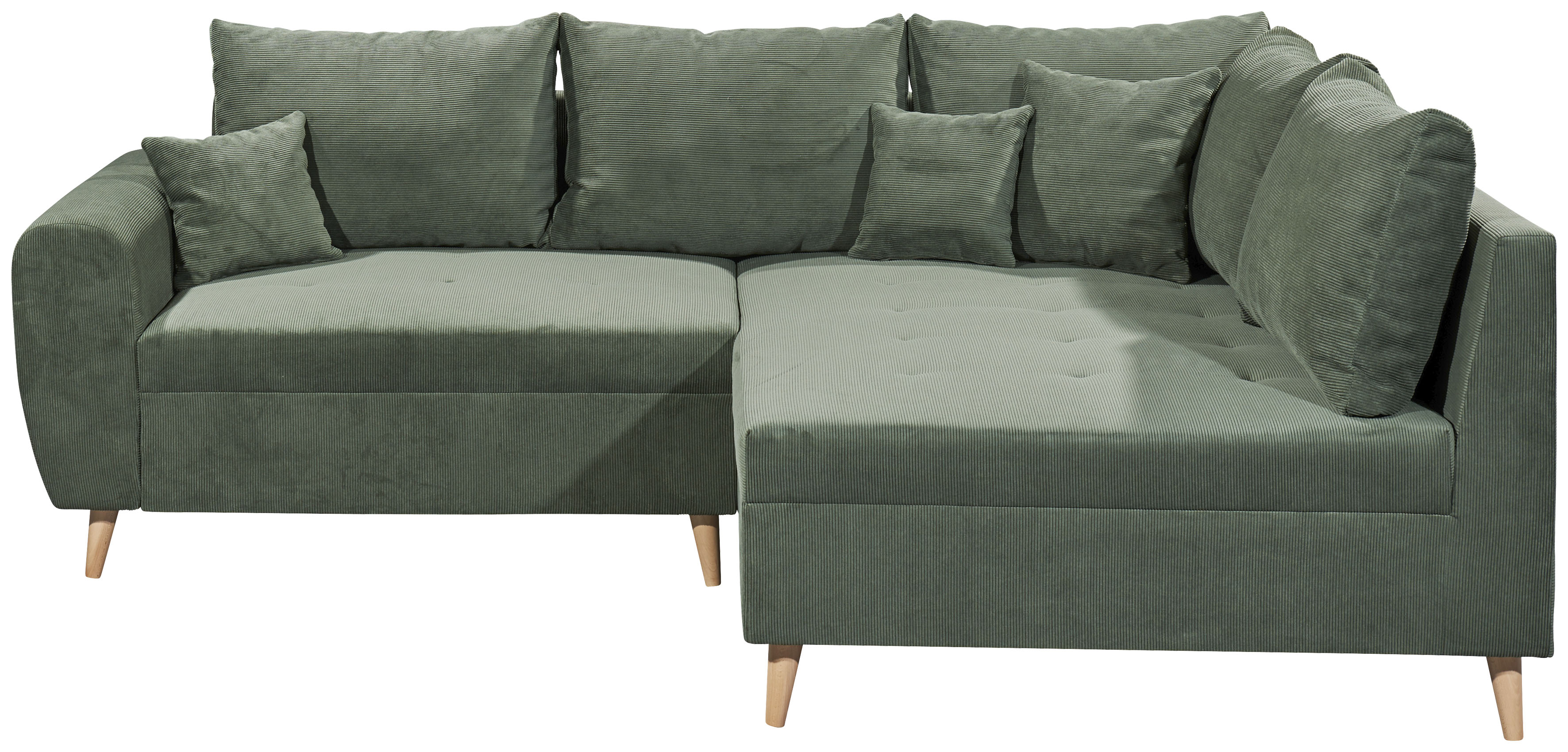 Thumbnail - ED EXCITING DESIGN Ecksofa "Calanda L-Form", mit Hocker & 3 Zierkissen