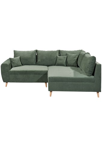 ED EXCITING DESIGN Ecksofa »Calanda« su Hocker frei im Ra...