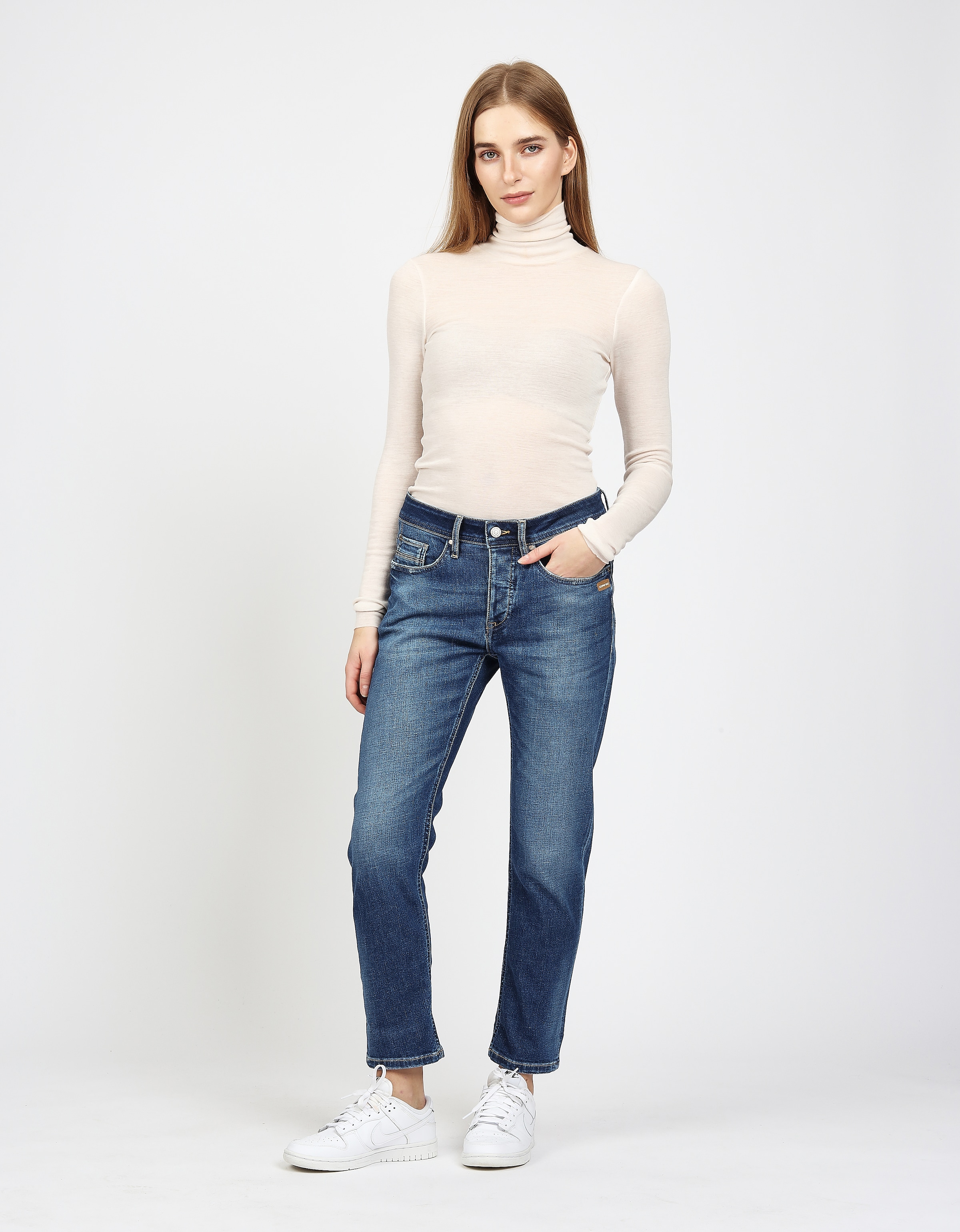 GANG Boyfriend-Jeans »94NICA CROPPED«, mit geraden und verkürzten Beinverlauf