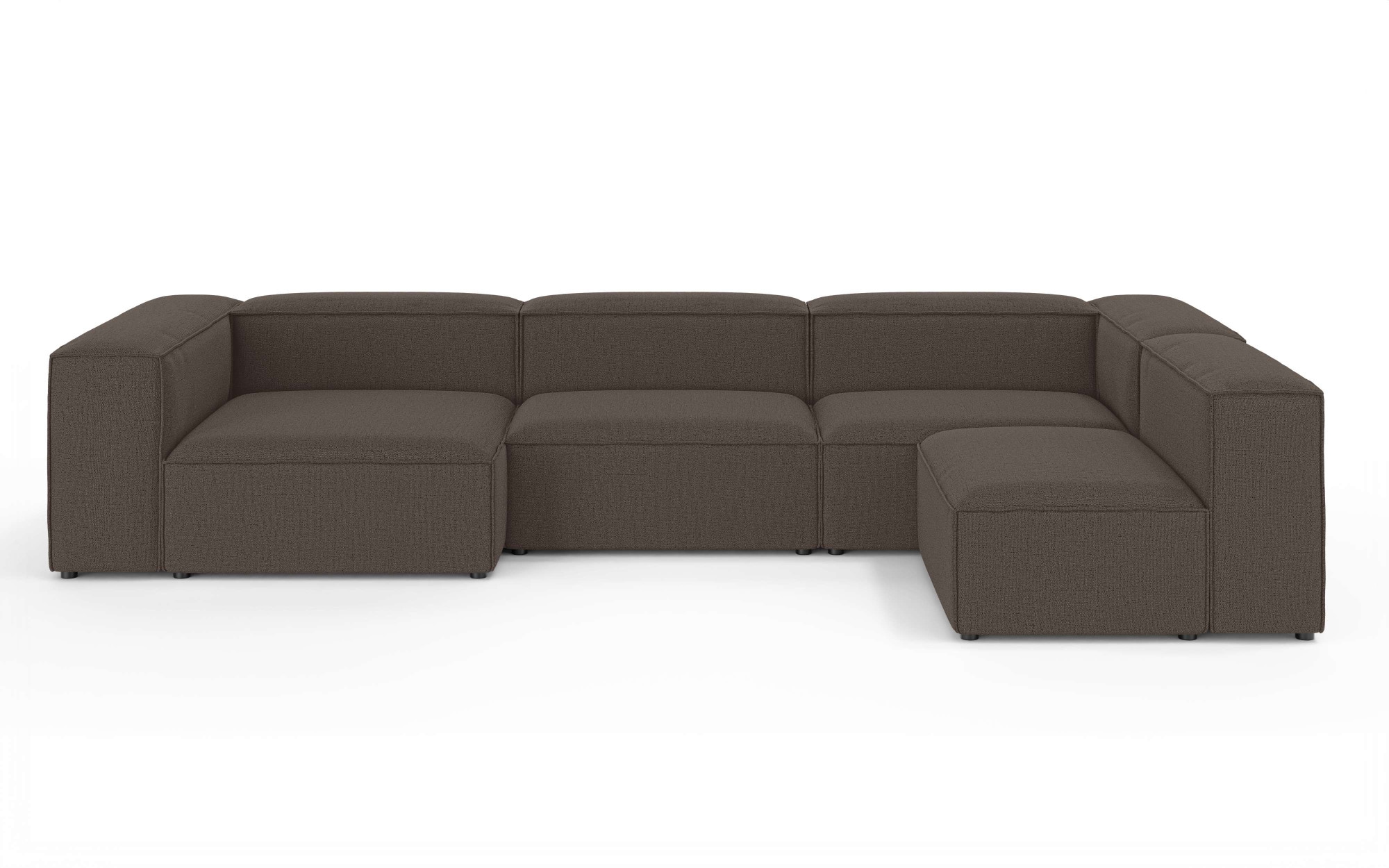 INOSIGN Wohnlandschaft »HAILY U-Form mit Ottomane links/rechts, Maße B/T/H: 360/200/72 cm«, als Modul oder separat verwendbar, für individuelle Zusammenstellung
