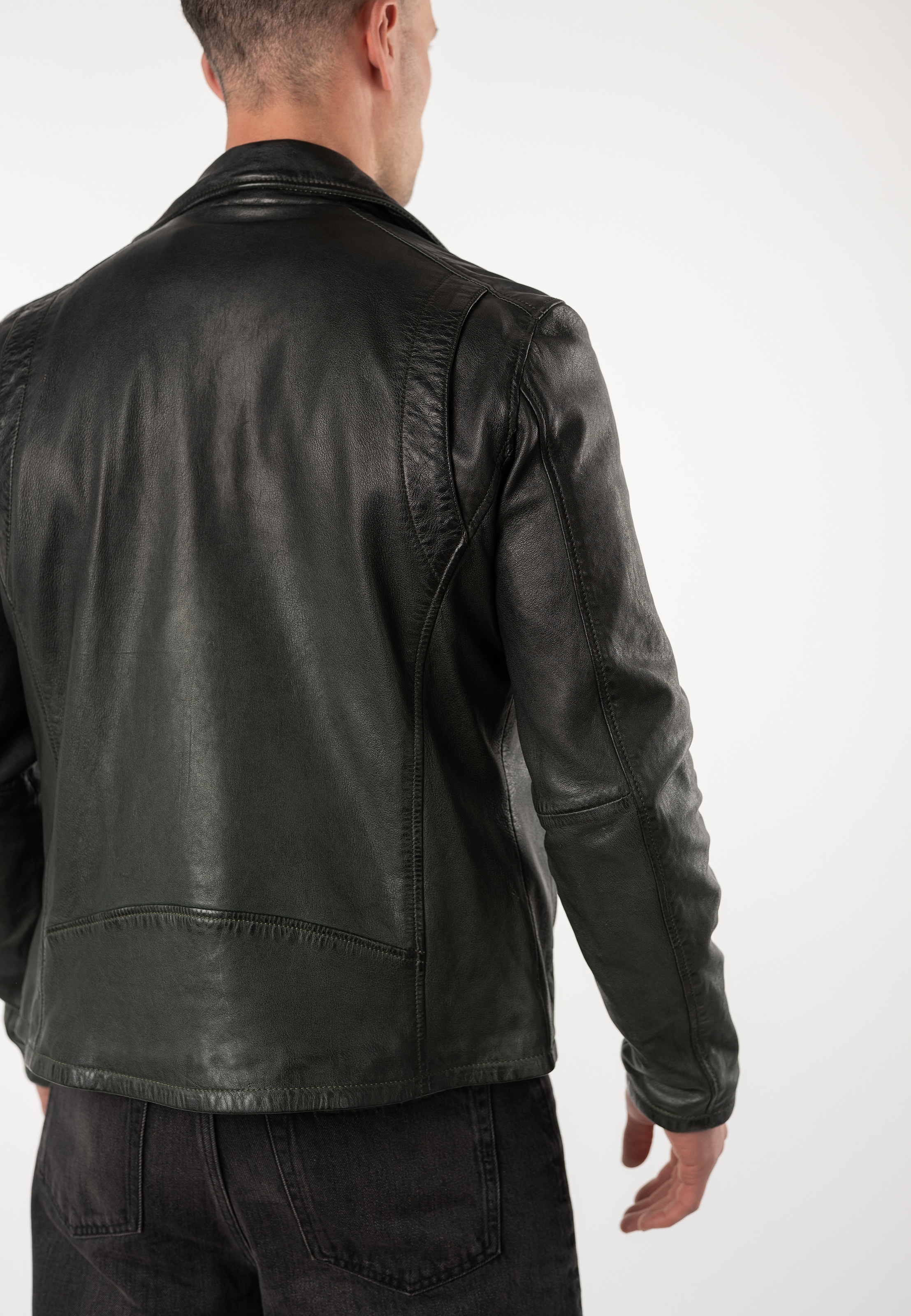 Mauritius Lederjacke »MMTydian« mit Reverskragen, Regular Fit