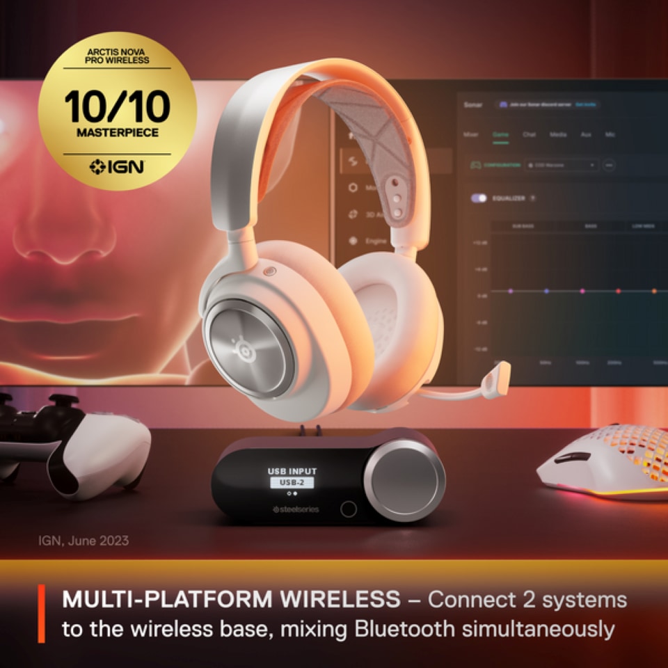SteelSeries Gaming-Headset »Arctis Nova Pro WL X White«