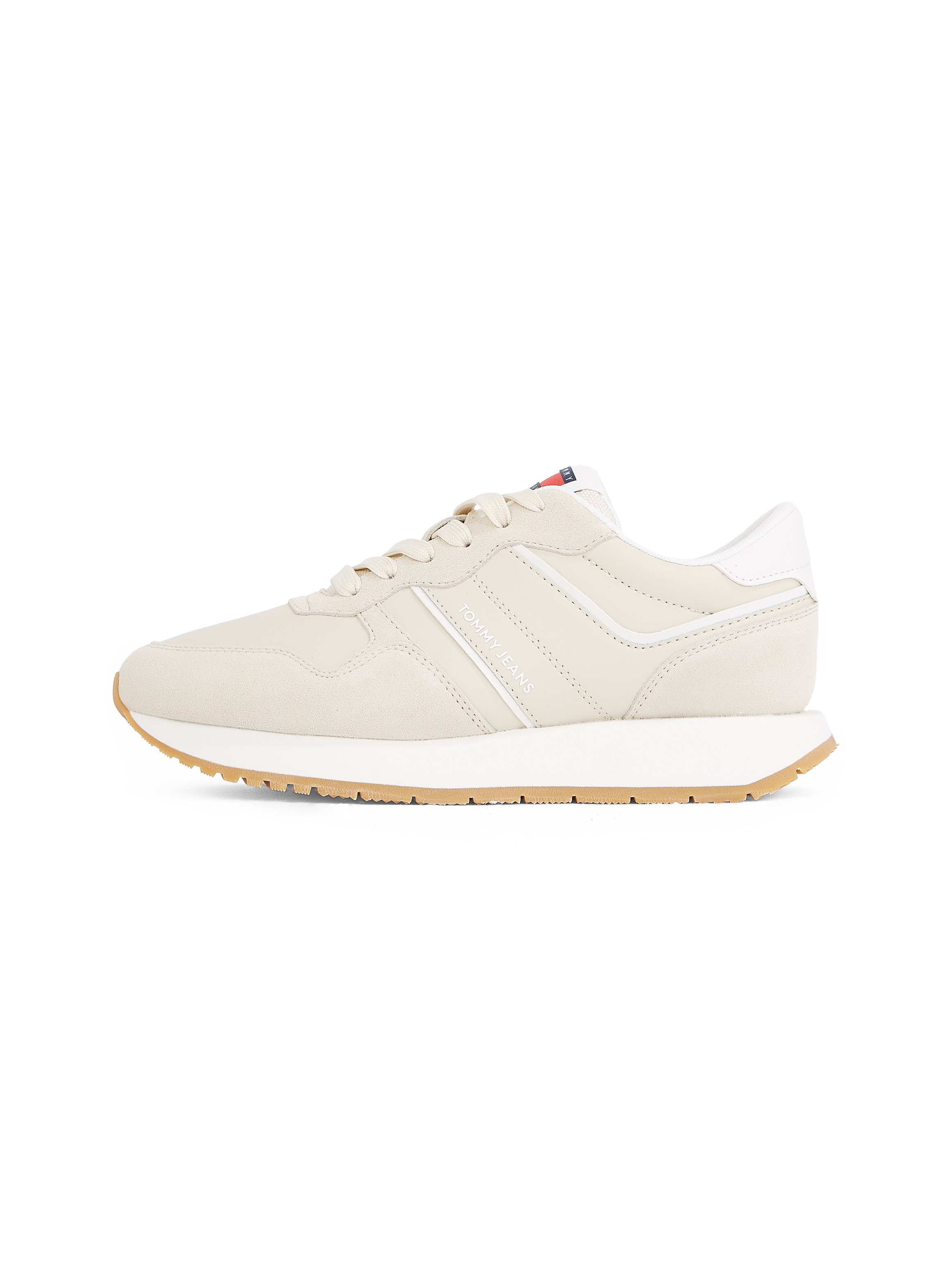 Tommy Jeans Plateausneaker »TJW EVA RETRO RUNNER«, Freizeitschuh, Halbschuh, Schnürschuh mit gepolstertem Schaftrand