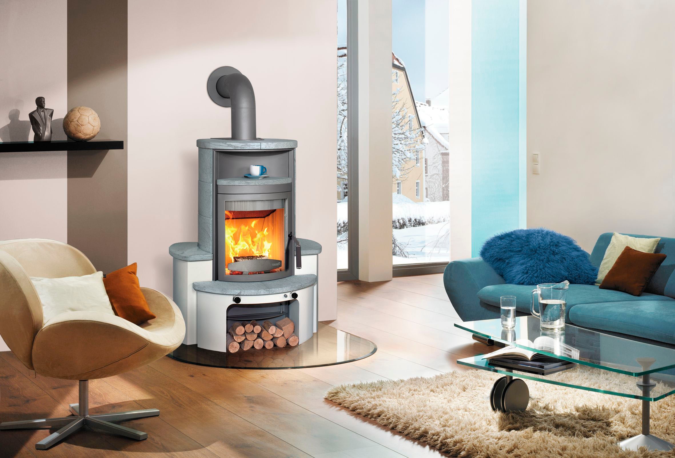 HARK Kaminofen »Avenso GT ECOplus 8 KW«, Naturstein