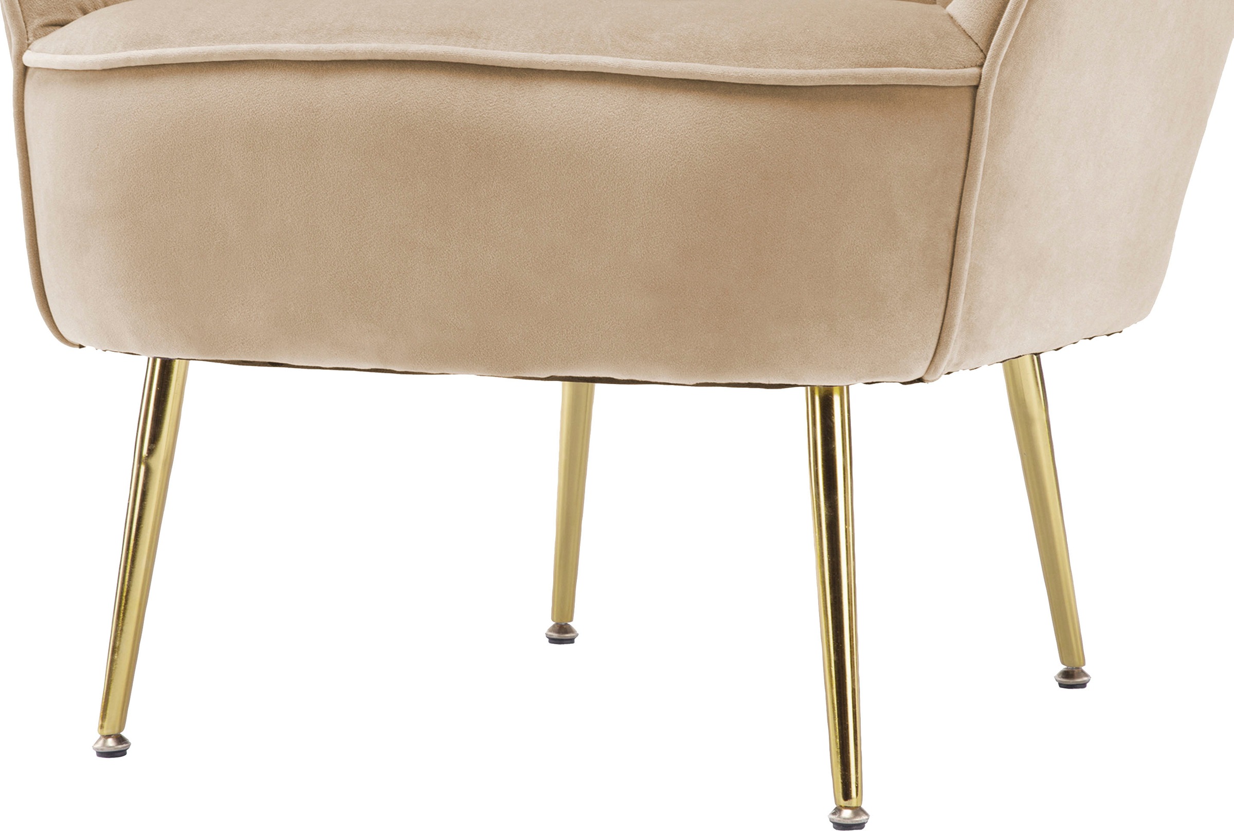 Kayoom Fotelis »Poola 100 gemütlicher Cocktail-Sessel subtilus Samtbezug« (1 St.) samtweich gesteppt gemütlich tiefe Sitzhöhe von 79cm
