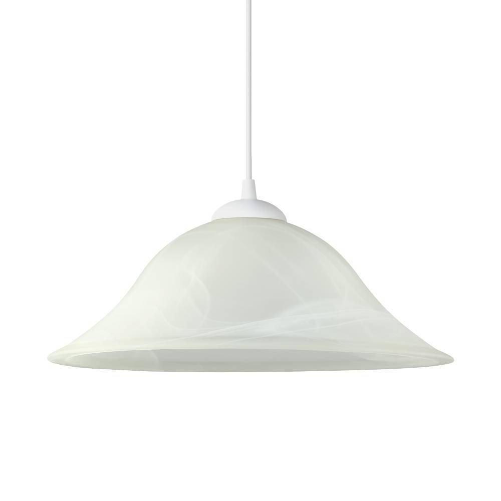 EGLO Pendelleuchte »ALBANY«, 1 flammig, Leuchtmittel E27 | ohne Leuchtmittel, weiß / Ø35 x H110 cm / exk. 1 x E27 (je max. 60W) / Esstisch / Küche
