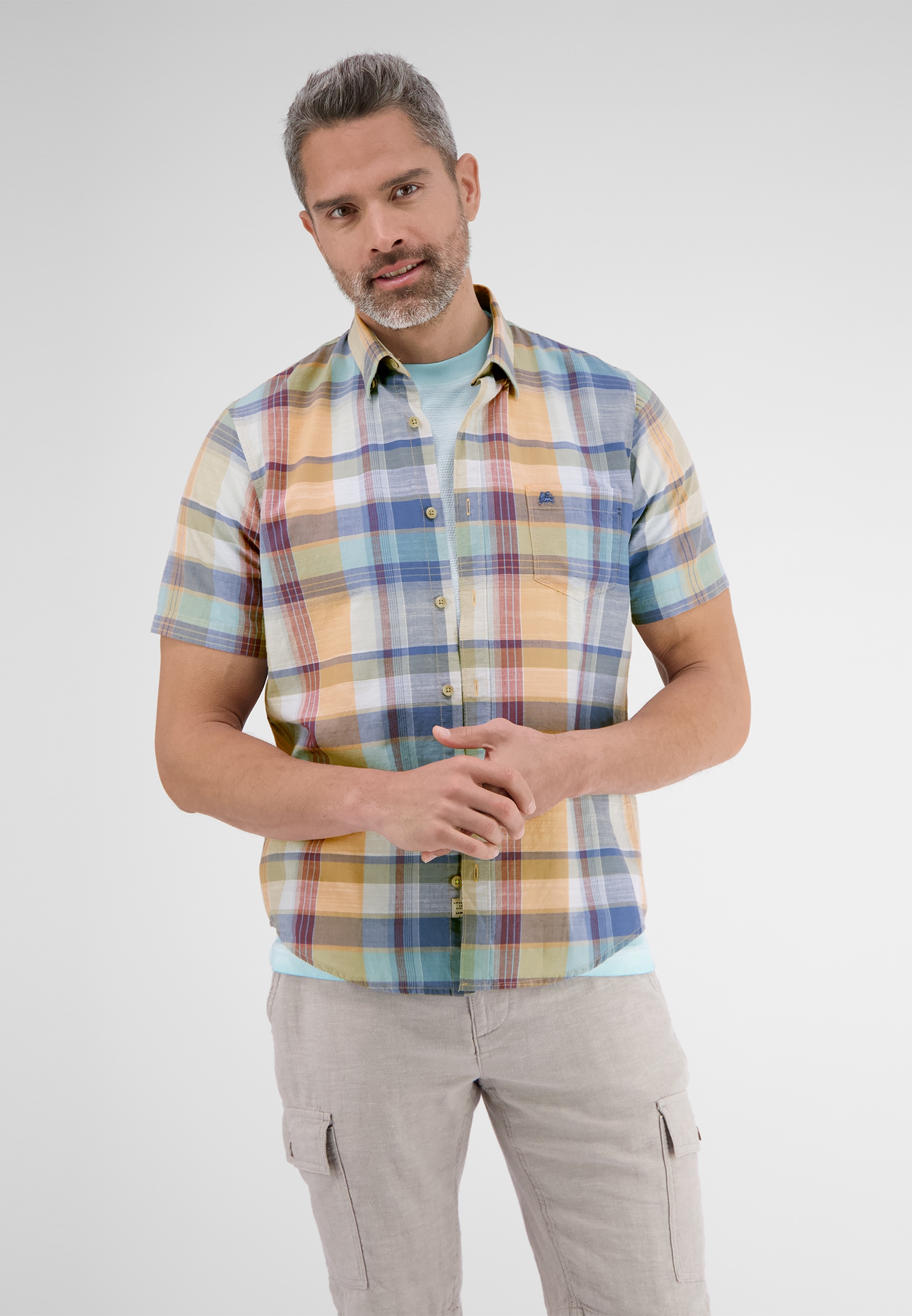 LERROS Kurzarmhemd "Kariertes Halbarmhemd" günstig online kaufen