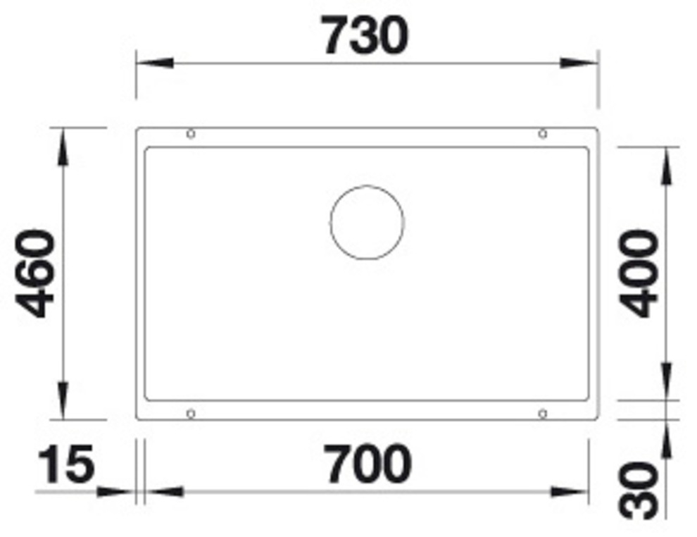 Blanco Granitspüle »SUBLINE 700-U« 1 Stk. tlg. erhältlich in mehreren Farben