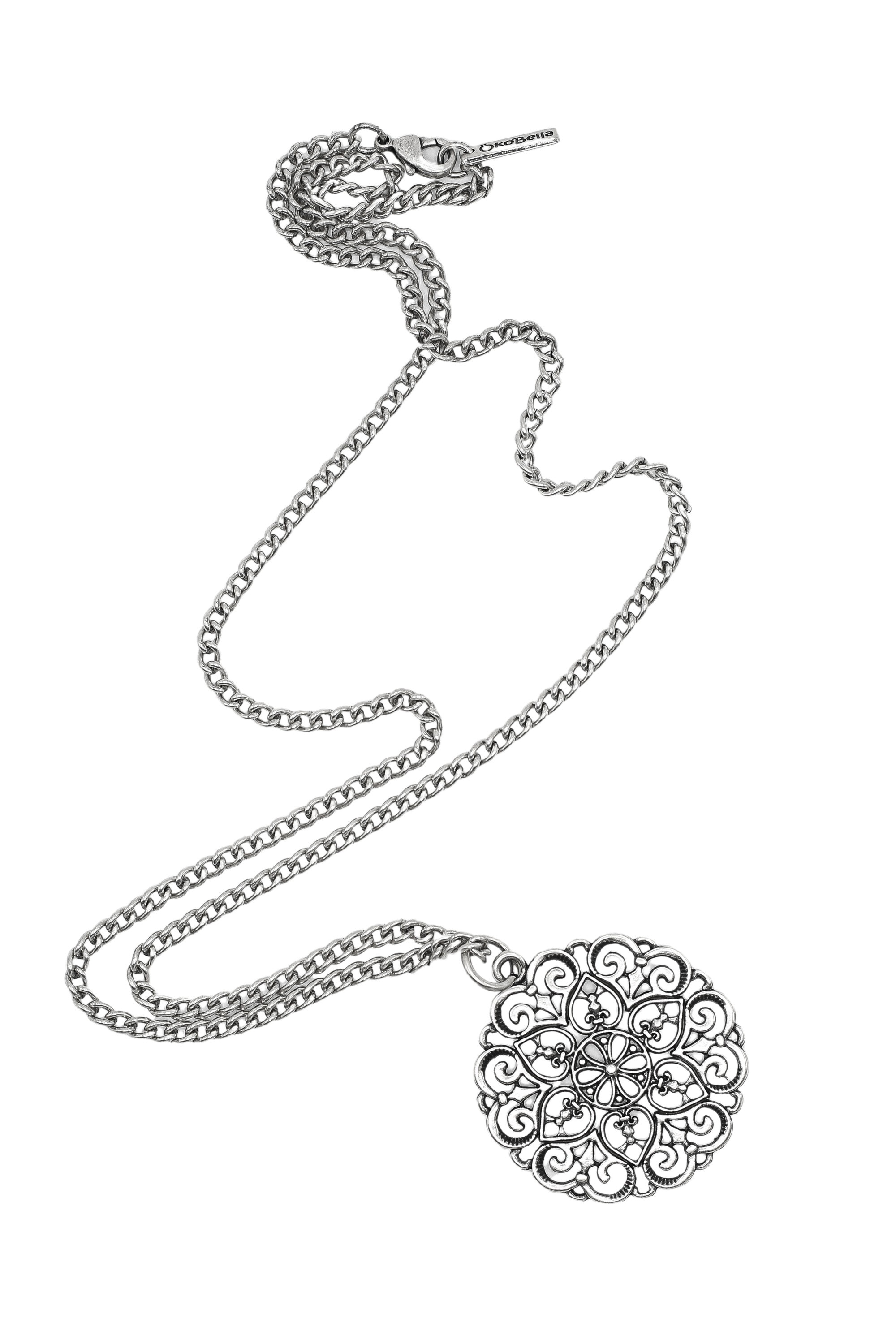 COLLEZIONE ALESSANDRO Lange Kette "Ornament" mit rundem Ornament Anhänger günstig online kaufen