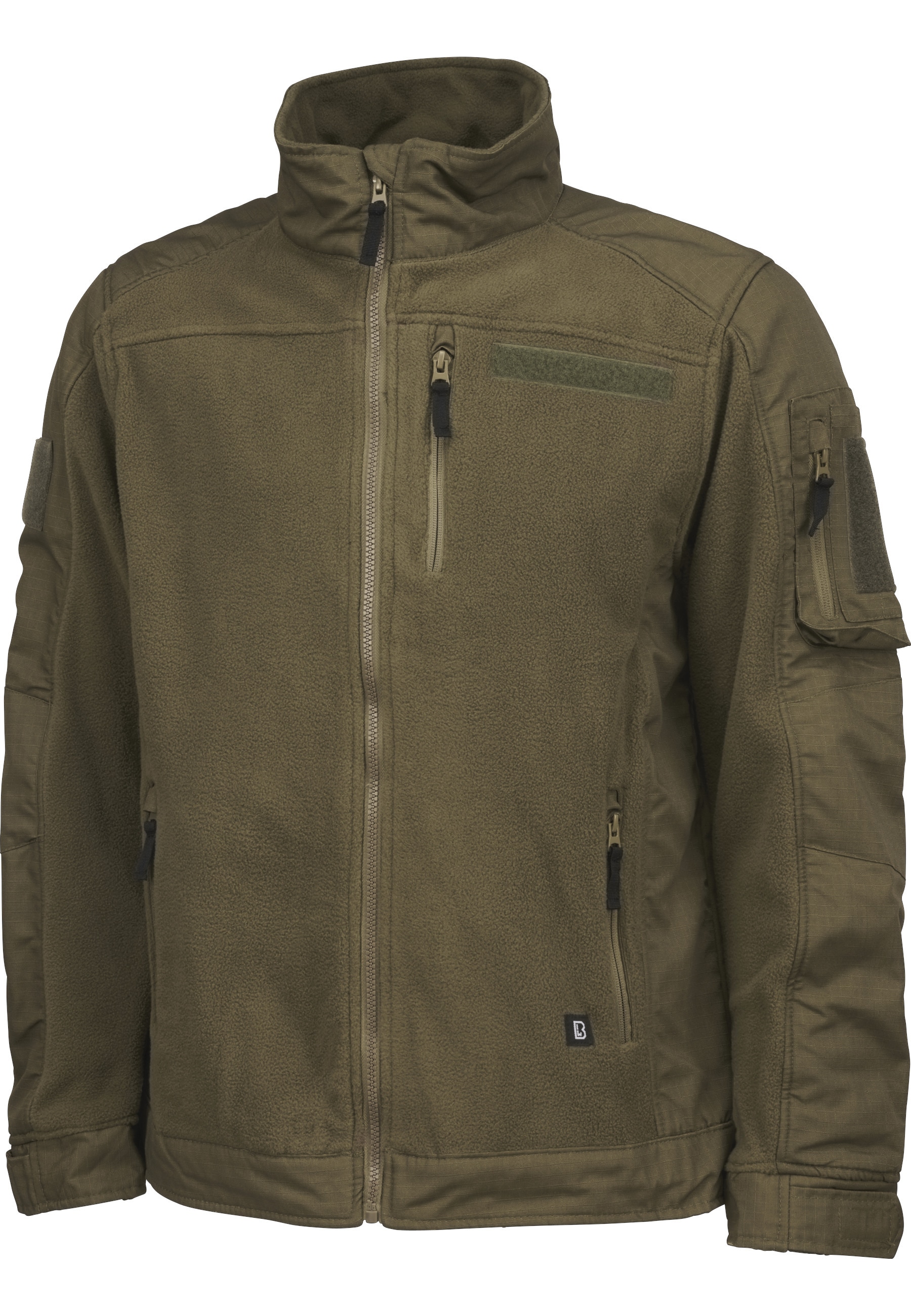 Brandit Fleecejacke "Brandit Herren Fleecejacket Ripstop" 1 Stk. tlg. ohne Kapuze