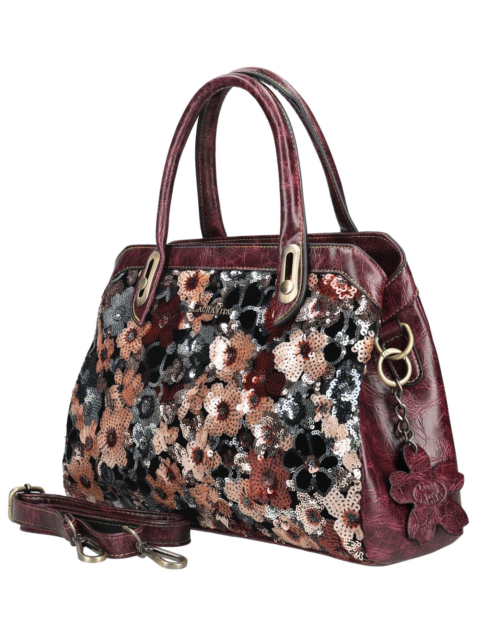 LAURA VITA Henkeltasche »LAURA VITA Taschen Lederimitat/Textil«