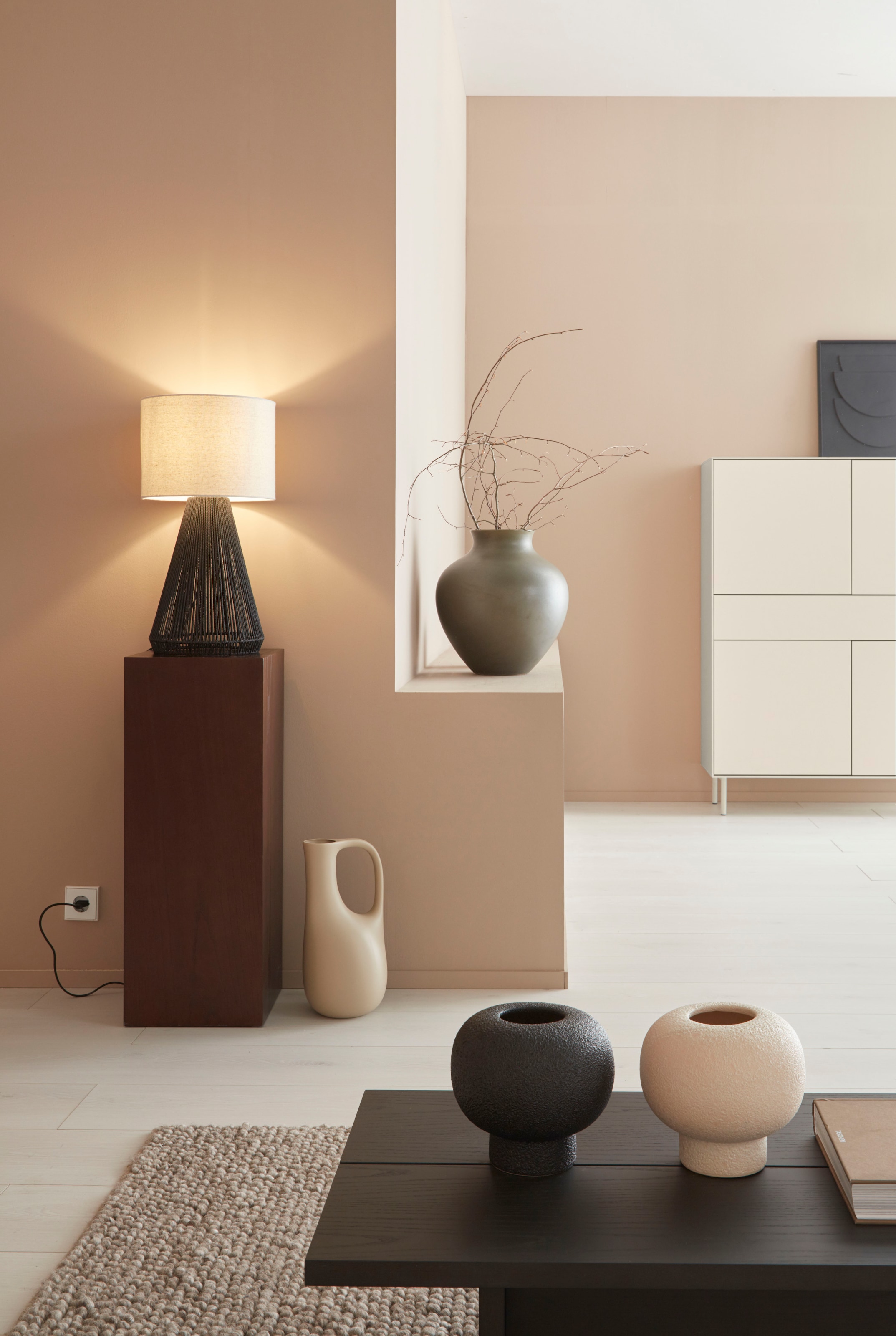 LeGer Home by Lena Gercke Highboard »Essentials«, Höhe: 144cm, MDF lackiert, Push-to-open-Funktion