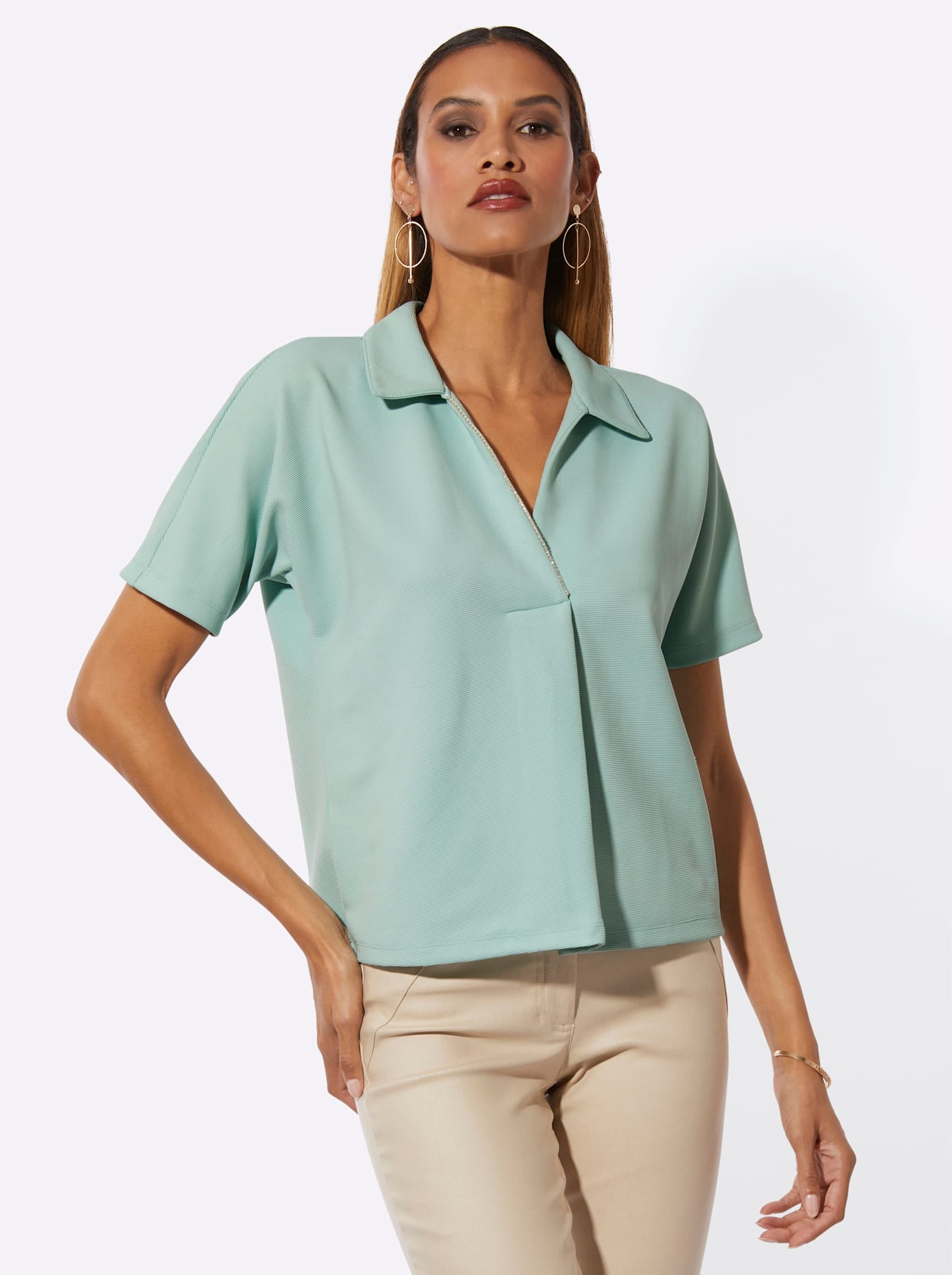 creation L Fledermausshirt "Poloshirt" 1 tlg. günstig online kaufen