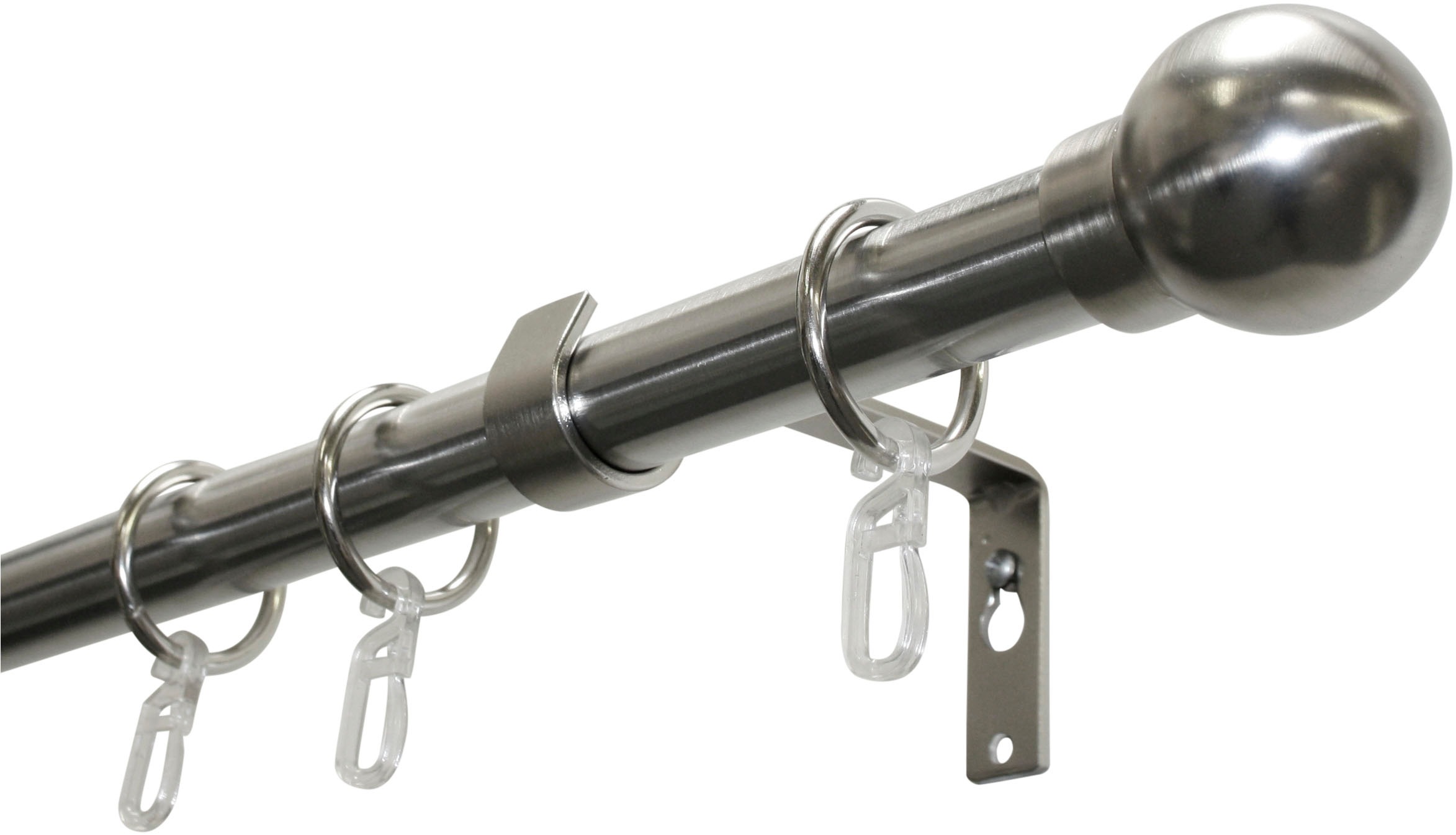 GARDINIA Gardinenstange »Set Metall«, 1 läufig-läufig, Fixmaß, 1-Lauf