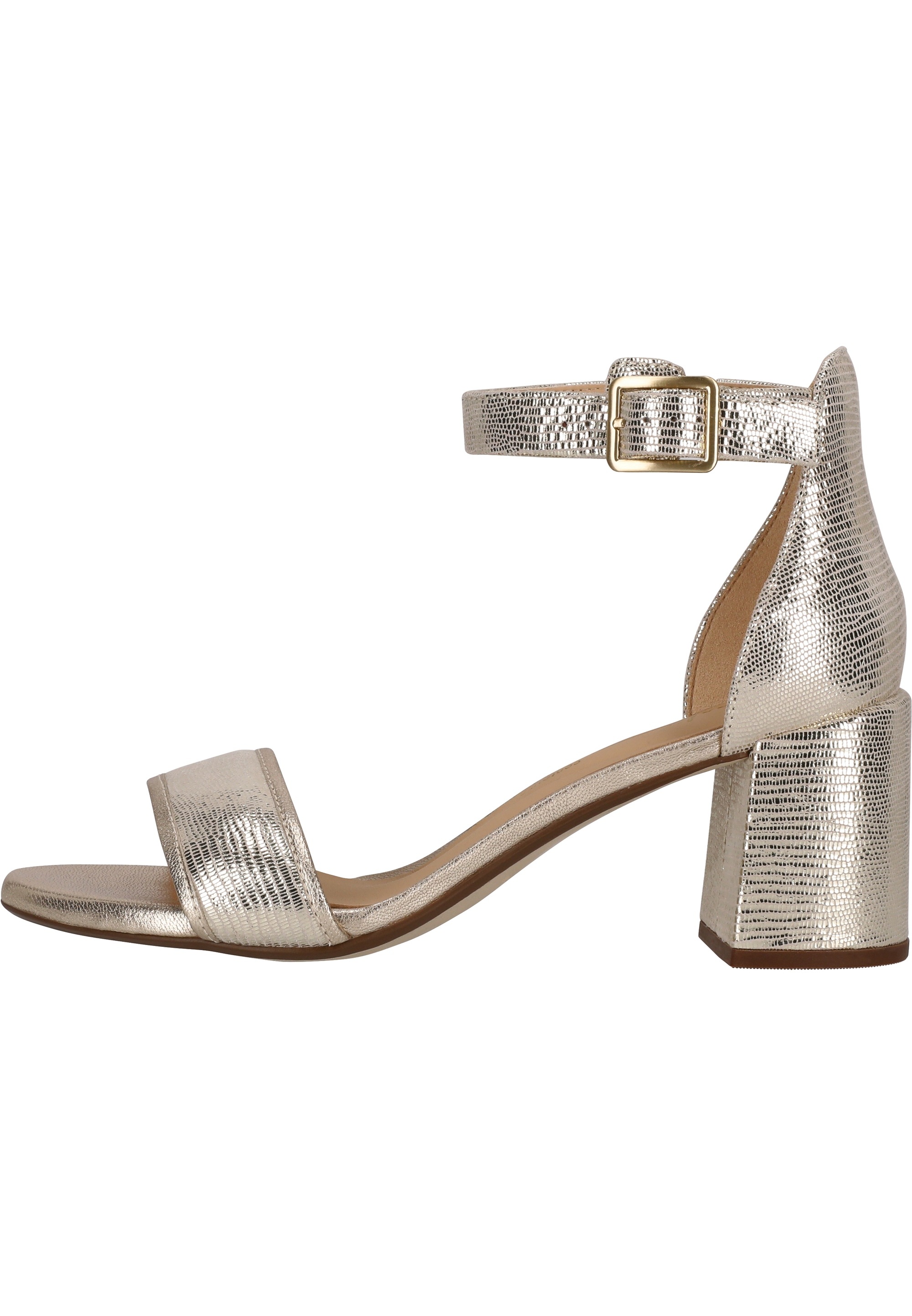 Clarks Sandale "Ezoria Mae", mit Metallic-Look und hohem Komfort günstig online kaufen