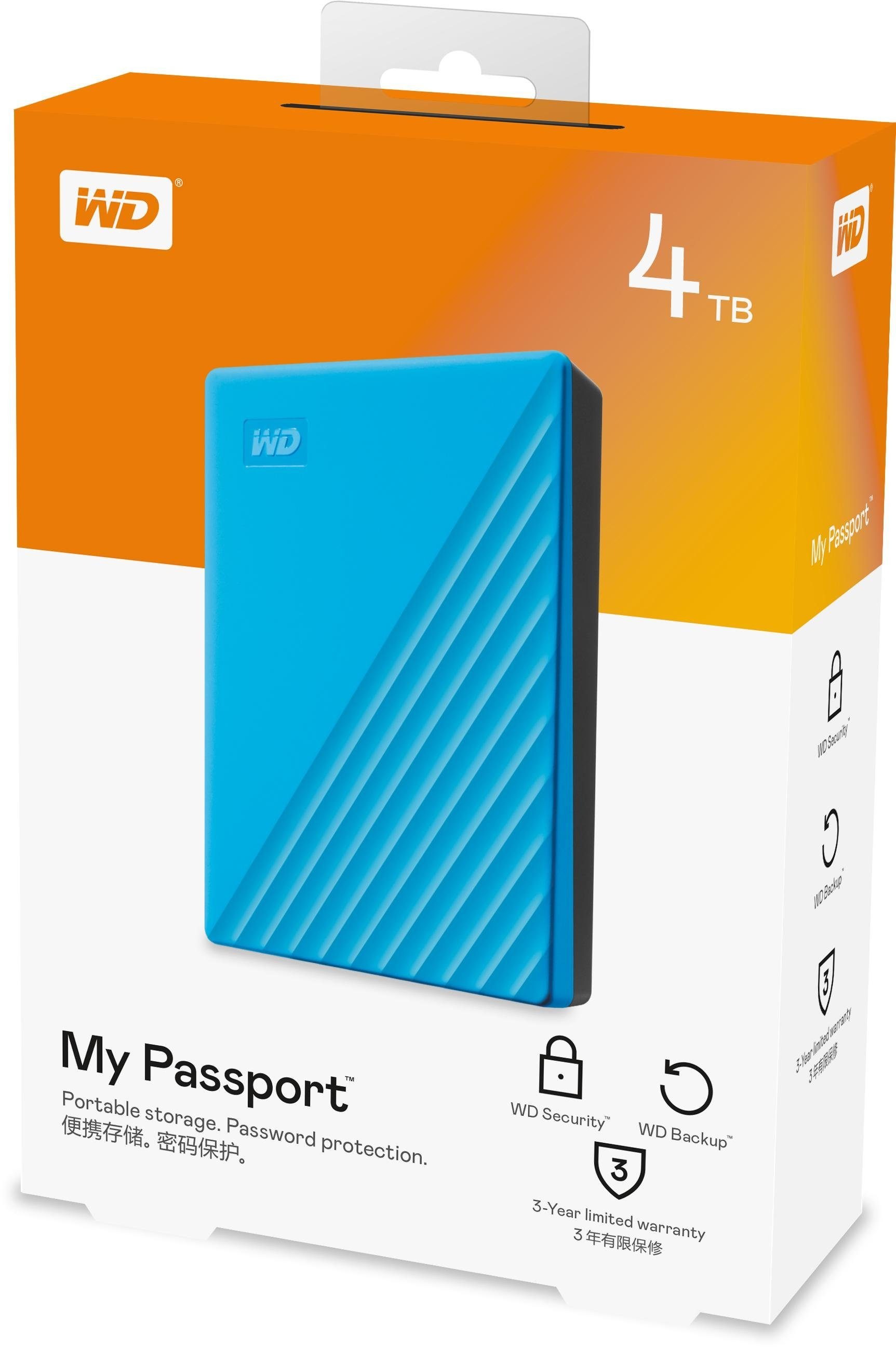 WD externe HDD-Festplatte »My Passport«, Anschluss USB 3.2 Gen-1