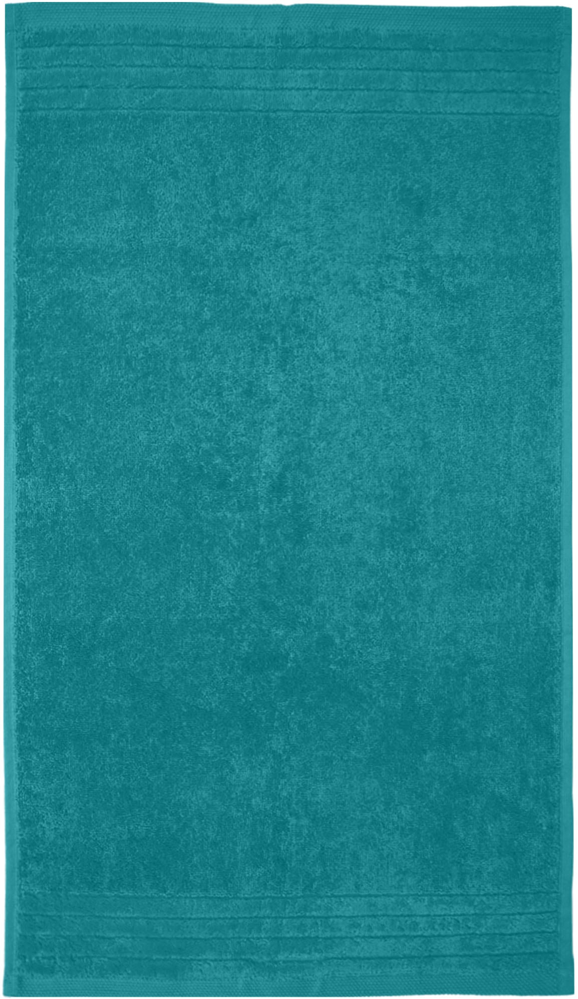 my home Handtücher »Sanremo Premium, Premium Handtücher, 600 gr/m², 40x70cm«, (Set, 6 St., 6x 40x70cm), mit Bordüre, einfarbig, flauschig und weich, Händehandtücher