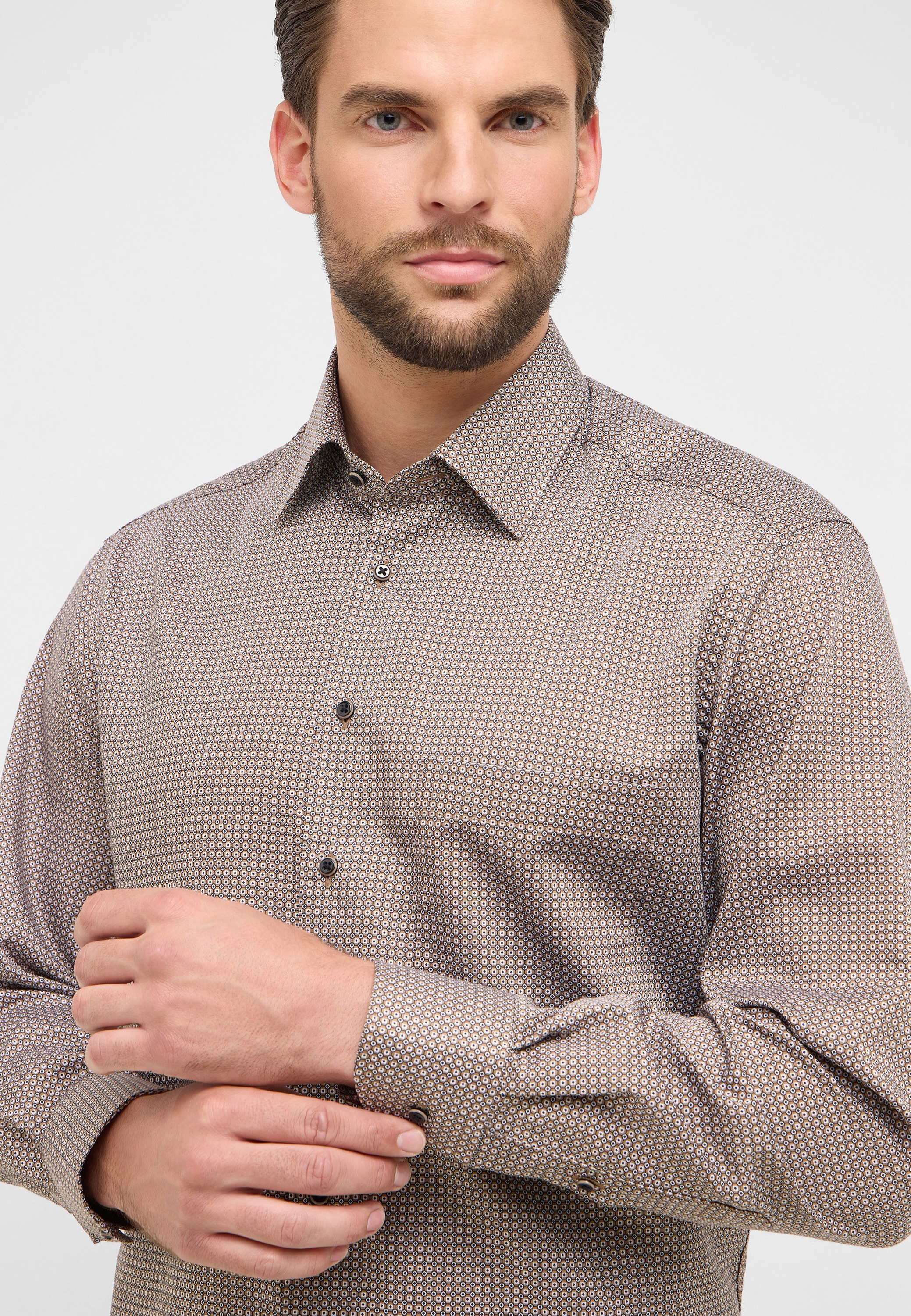 Thumbnail - Eterna Langarmhemd "COMFORT FIT" NON IRON (bügelfrei)