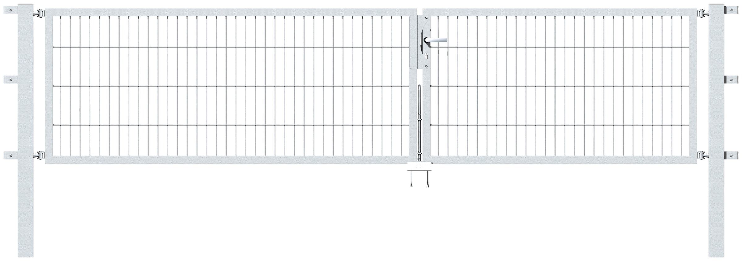 Alberts Zaundoppeltür "Flexo", 350 cm Breite, in versch. Höhen