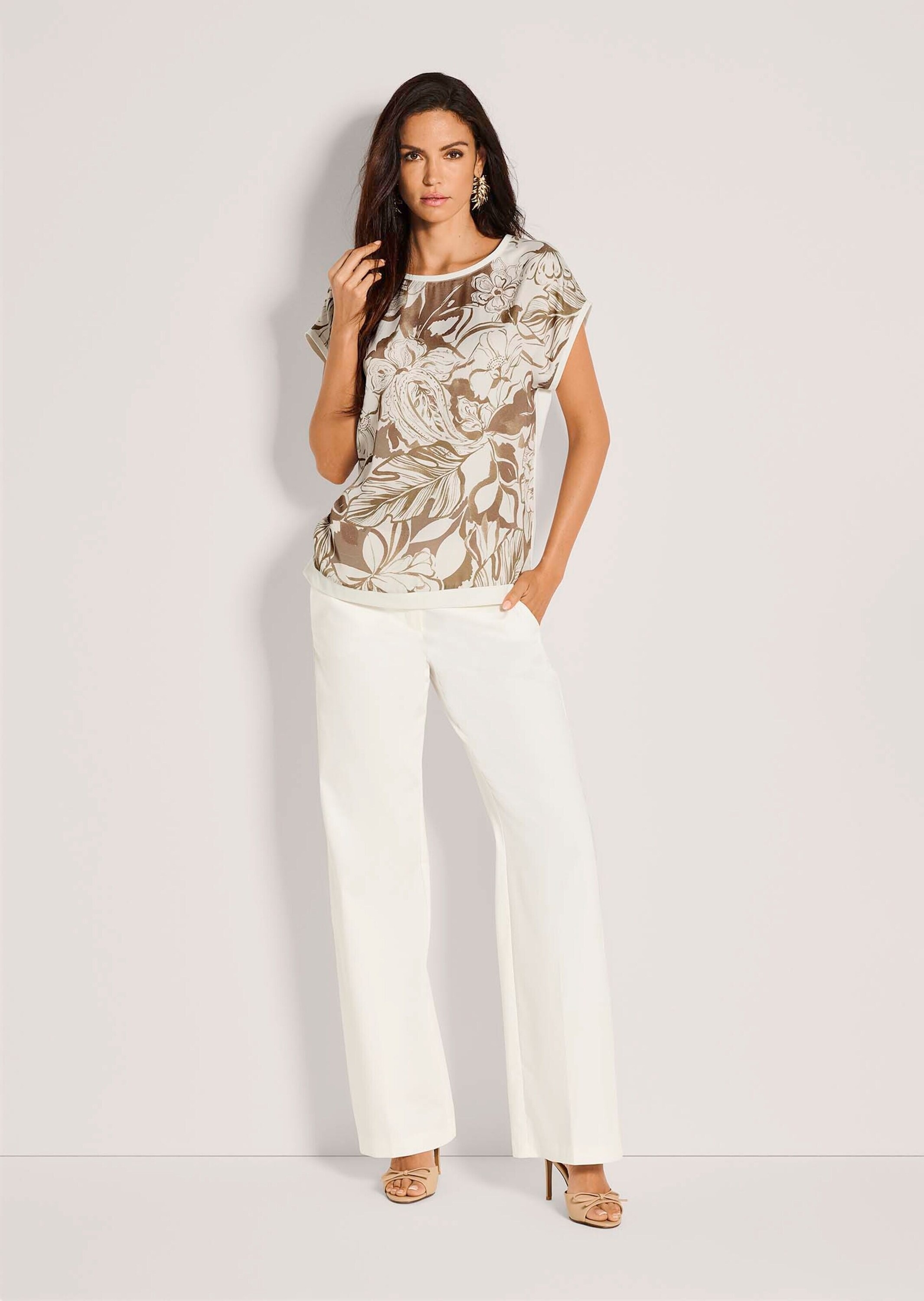 MADELEINE Kurzarmshirt »Blusenshirt Florales Print-Shirt aus Viskose, Kurzarm« Floraler Print