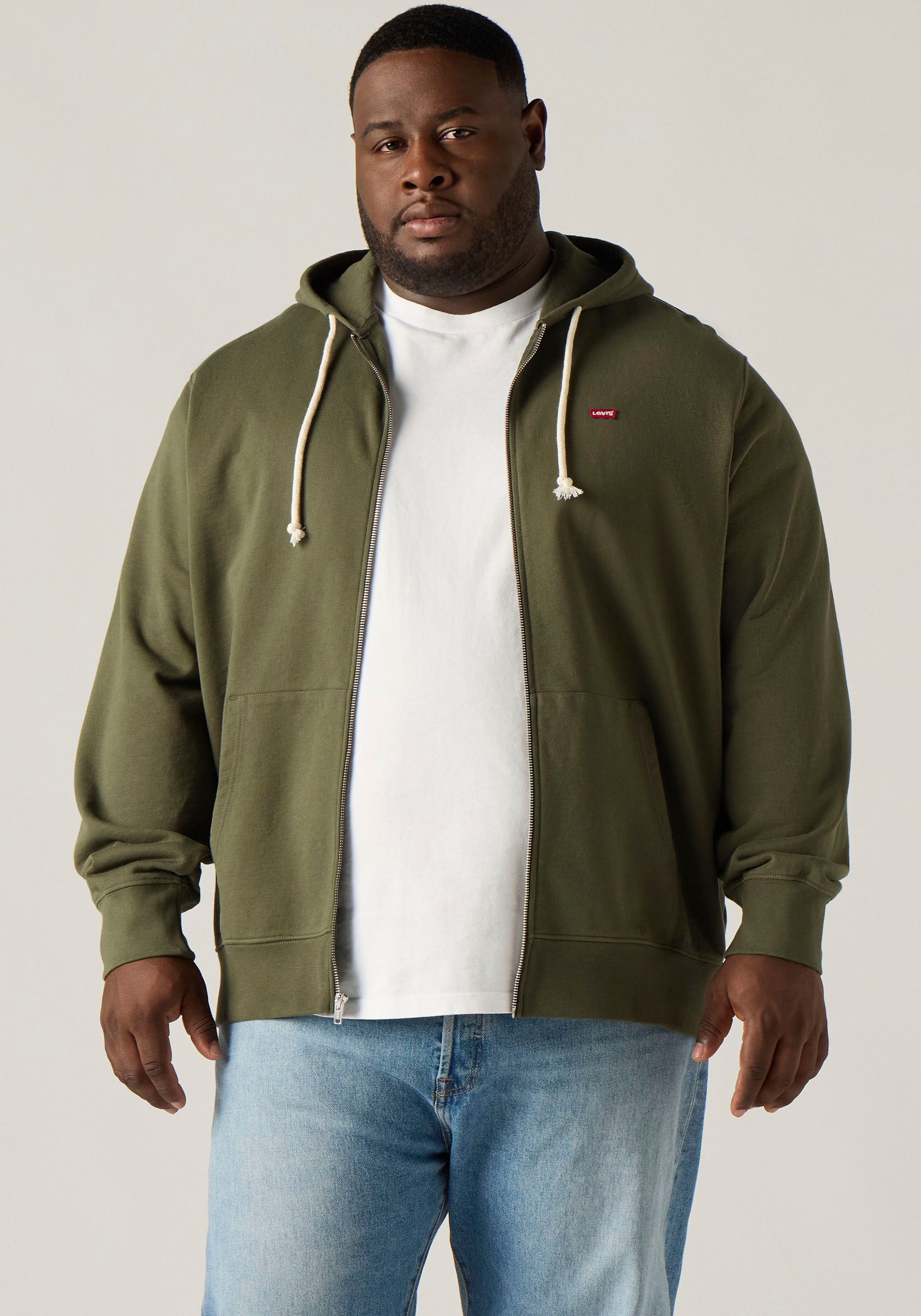 Levis Plus Kapuzensweatshirt, mit dezentem Levis Batwing Logo
