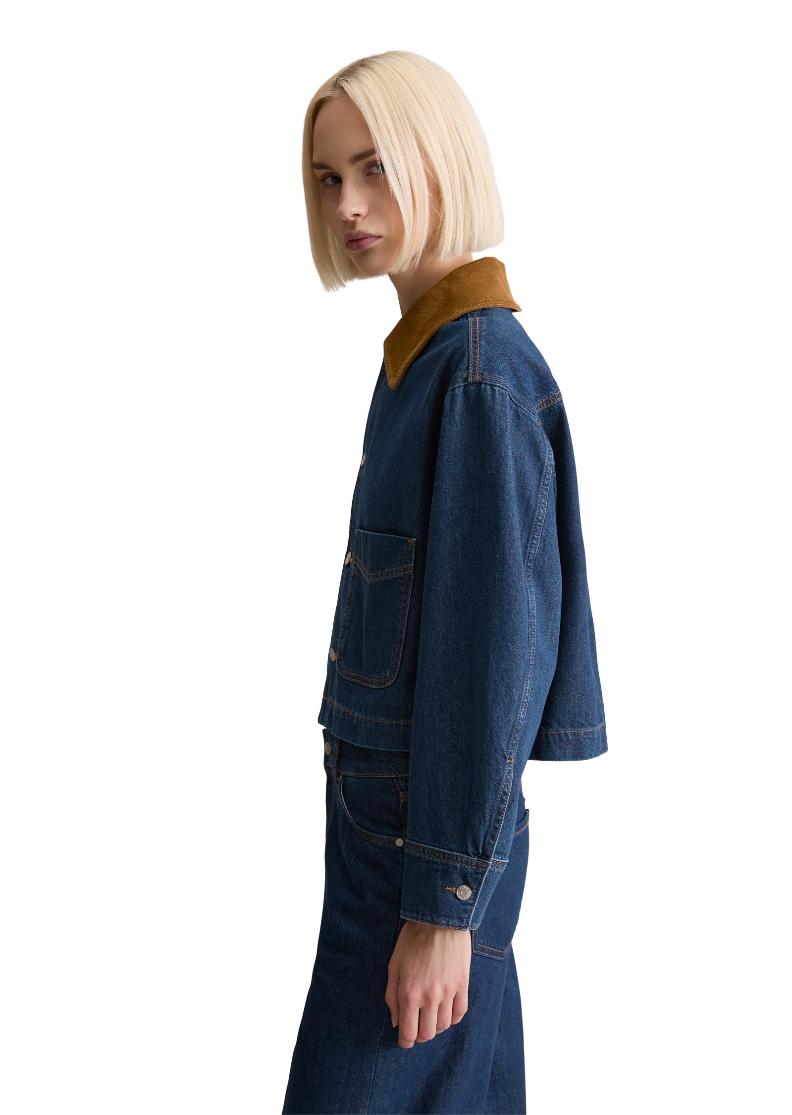 Marc O'Polo DENIM Jeansjacke »aus authentischem Rigid Denim«, ohne Kapuze
