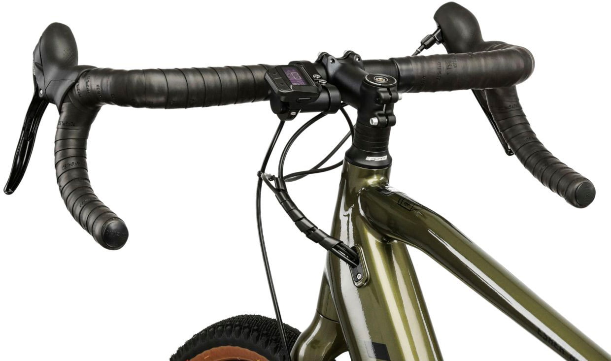Kross E-Bike »E-Gravel Bike Esker Hybrid 2.0 28" khaki«, 11 Gang, microSHIFT, Advent X M6205, Heckmotor 250 W