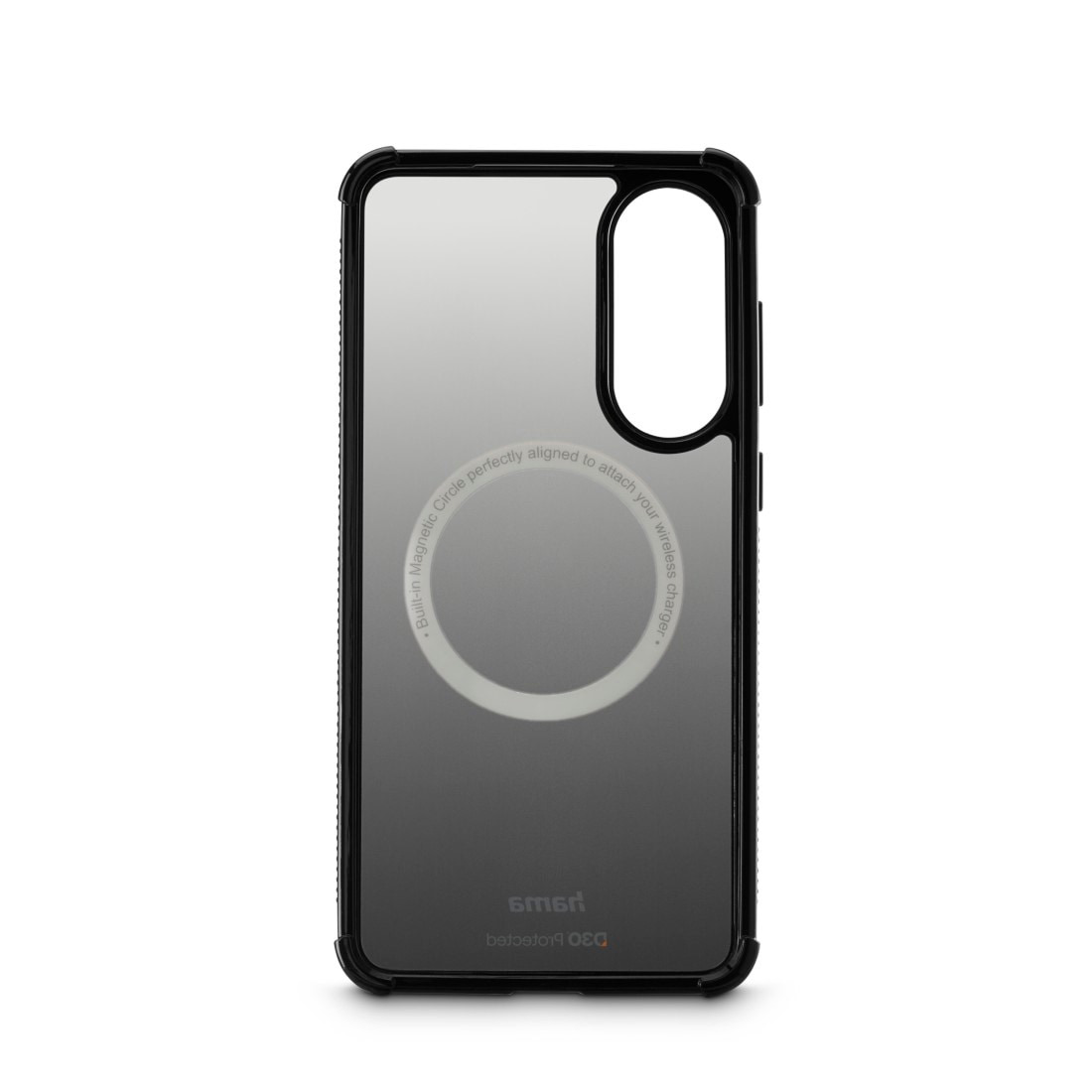 Hama Smartphone-Hülle »Handyhülle magnetisch für Galaxy S25 Edge (für Qi2, D3O, schwarz)«, Wireless-Charging