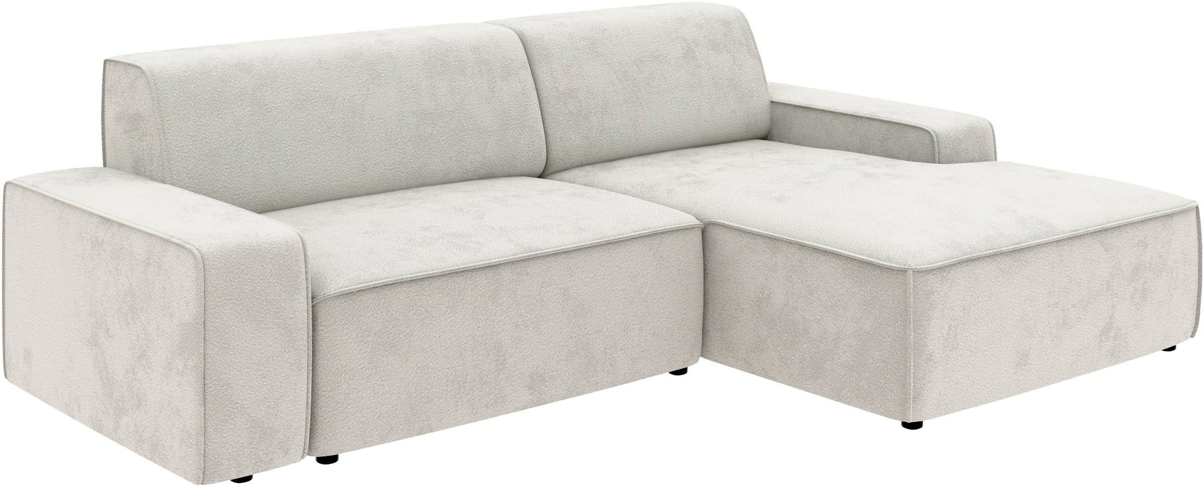 TRENDMANUFAKTUR Ecksofa »Graz, wahlweise mit Sitzvorschub und Bettkasten, L-Form, Breite 246 cm«, in Cord-, haustierfreundlichem LEO Struktur- oder LUMOS-3D-Bezug