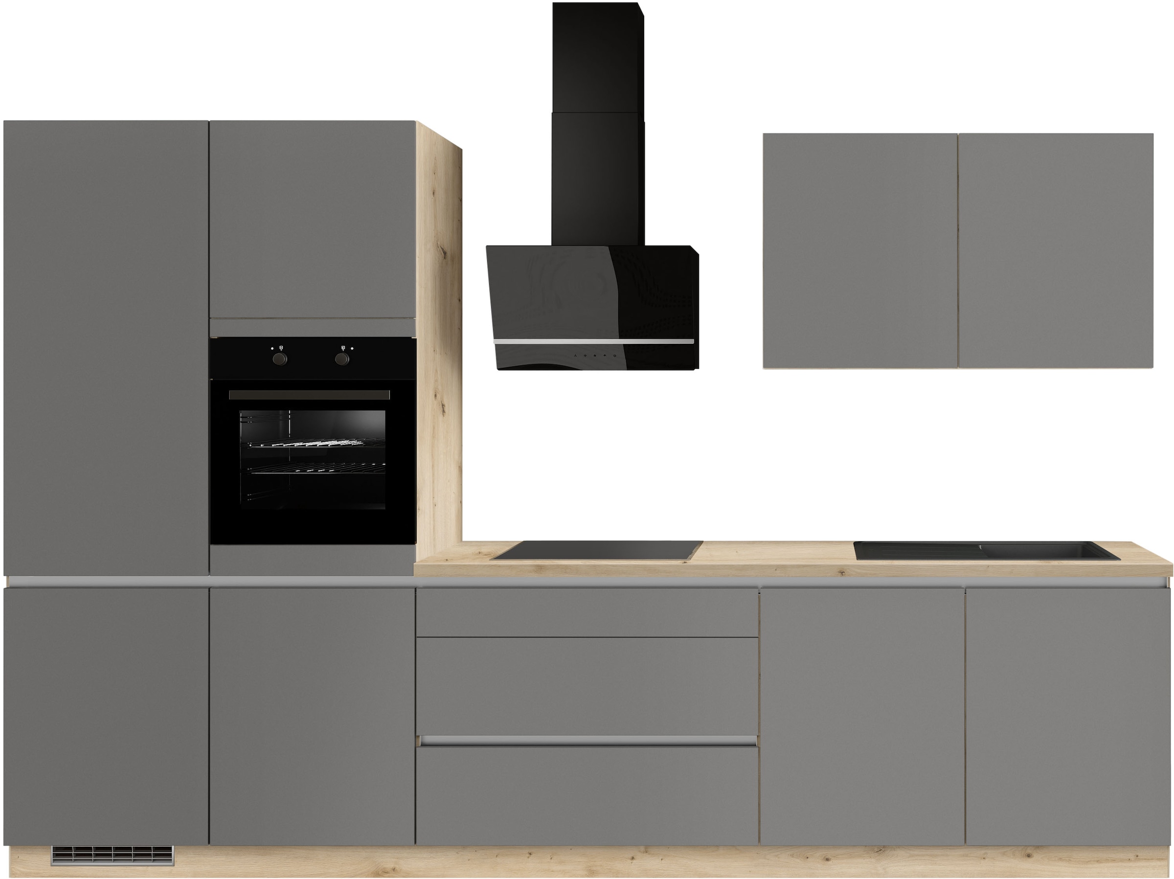 IMPULS KÜCHEN Küche ""Dublin", Anti Fingerprint Oberfläche, Schubkästen mit günstig online kaufen