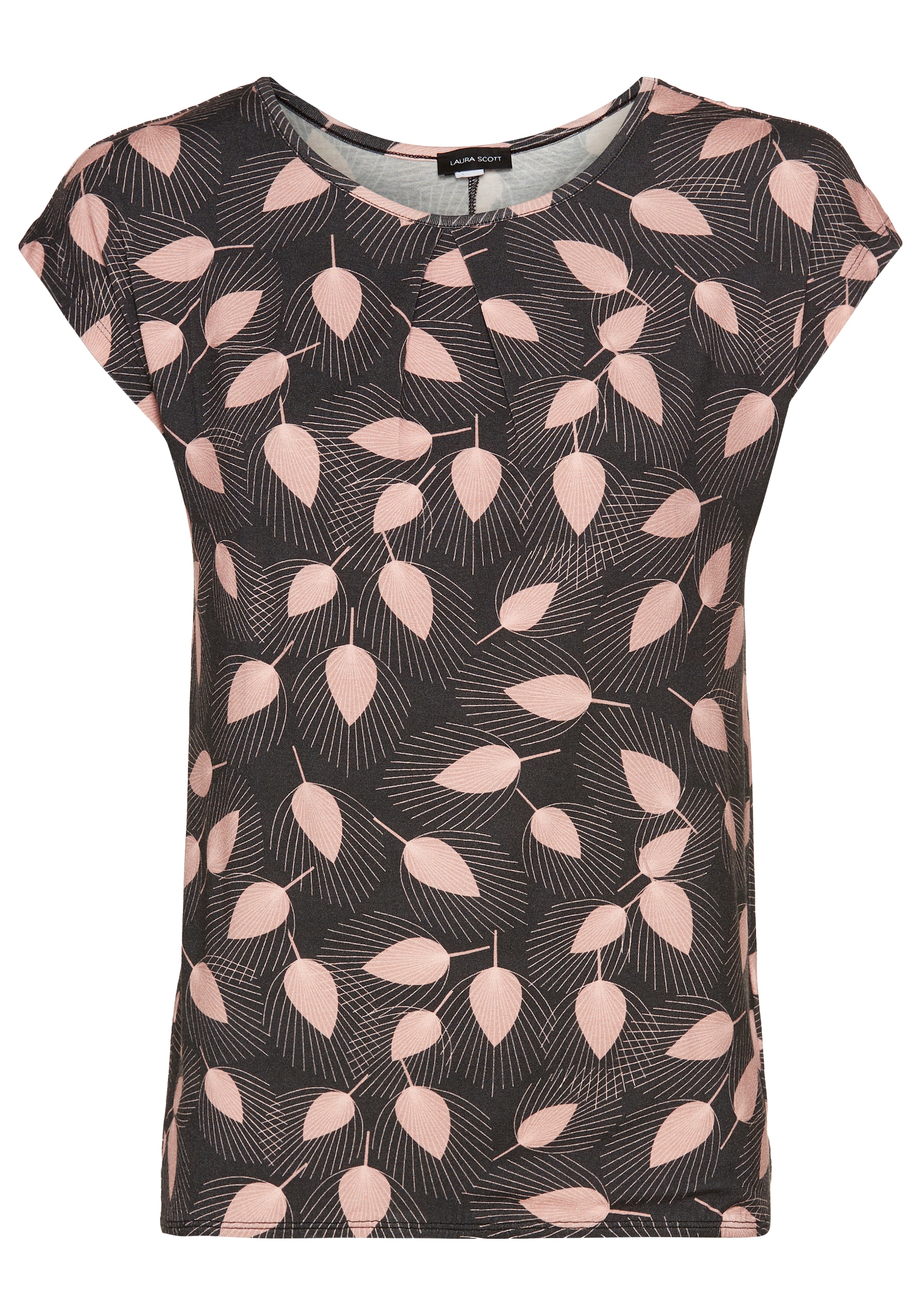 Laura Scott T-Shirt, (Packung, 2 tlg.), mit floralem Print - NEUE KOLLEKTION