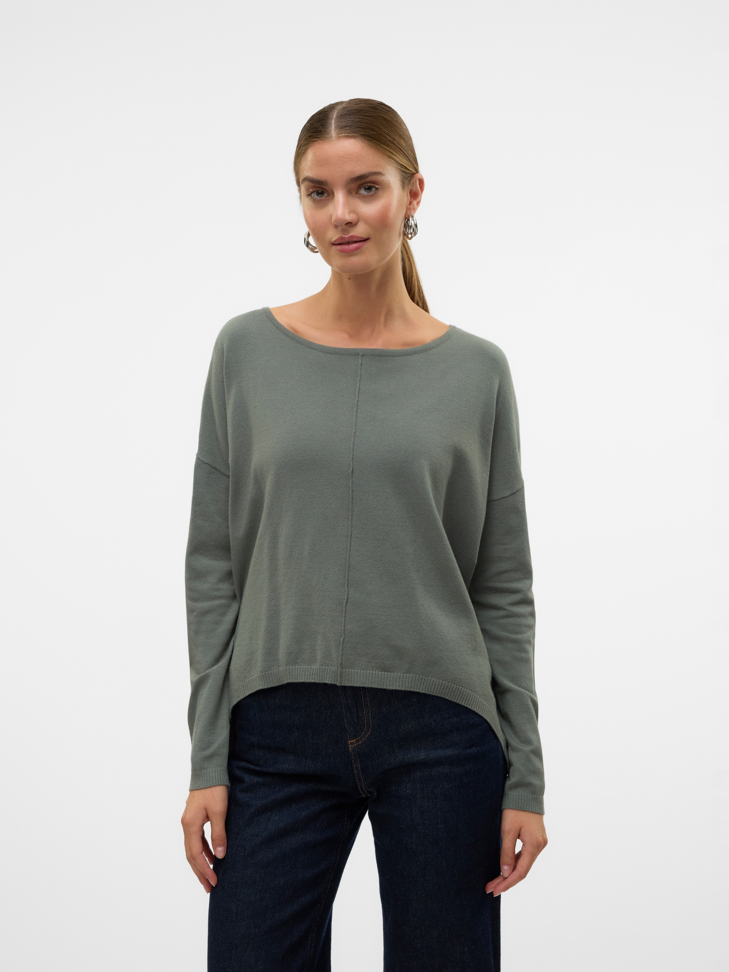 Vero Moda Rundhalspullover "VMBREEZE AURA LS ZIPPER BLOUSE NOOS" günstig online kaufen